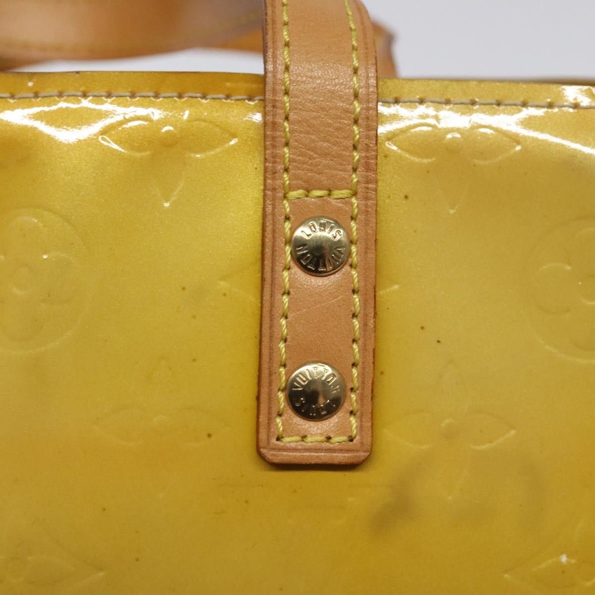 Louis Vuitton LOUIS VUITTON Monogram Vernis Reade PM Hand Bag Beige M91334 Size ONE SIZE - 10 Thumbnail
