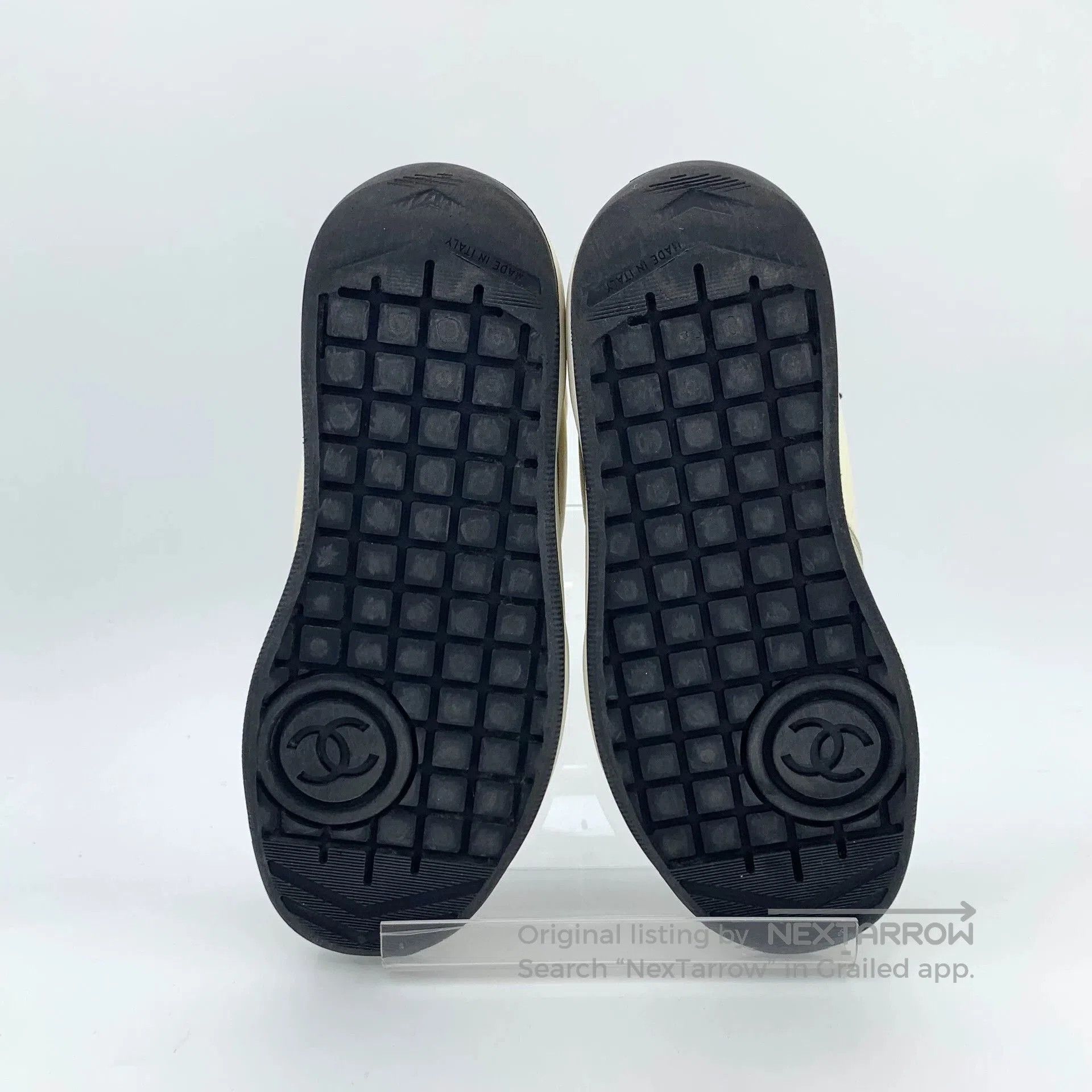 Chanel Chanel Colorblock Logo Lace-Up Sneakers. Size US 5 / EU 37 - 5 Thumbnail