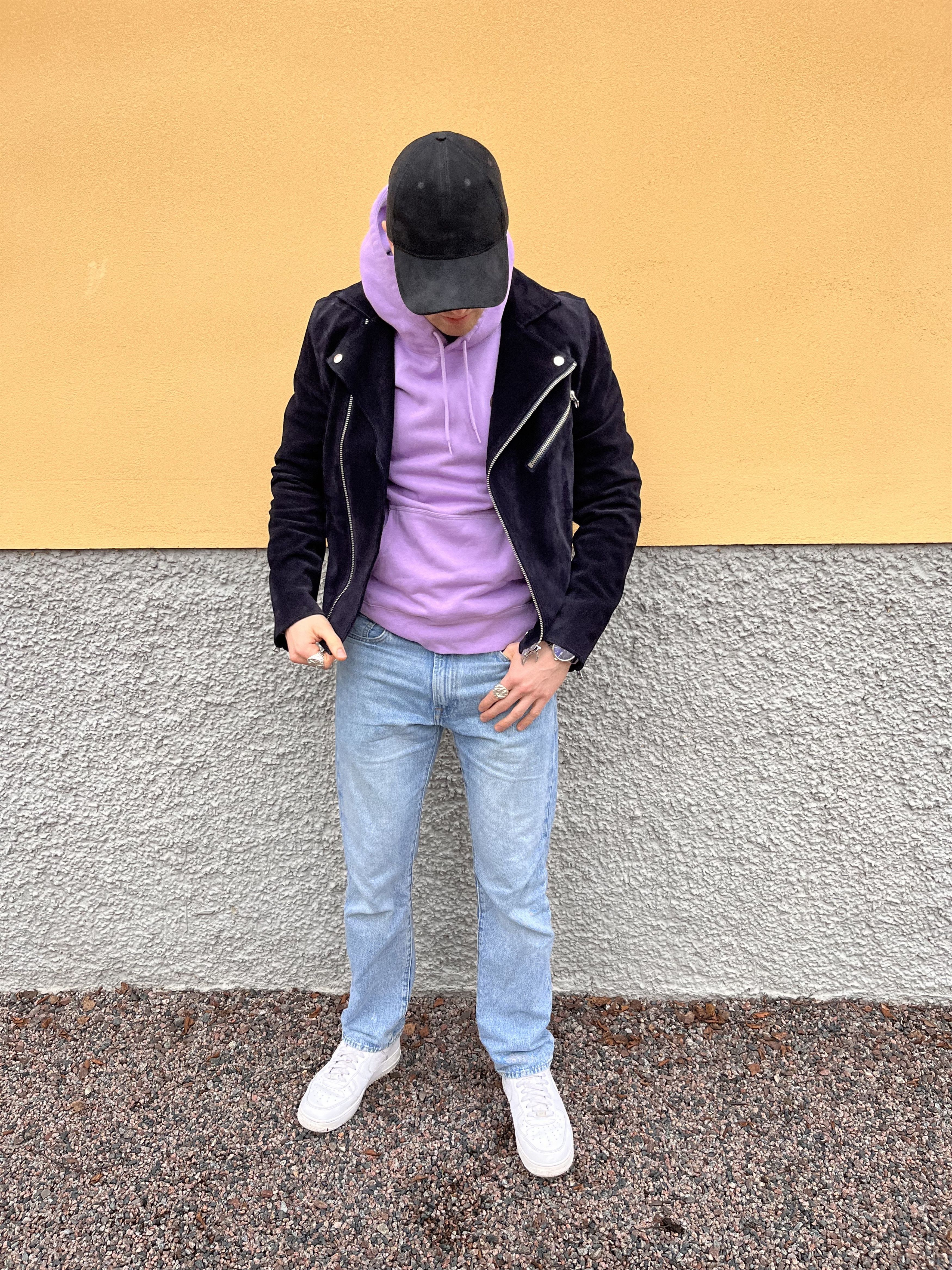 Acne Studios Acne Studios Gibson Midnight blue Suede leather jacket Size US M / EU 48-50 / 2 - 12 Thumbnail
