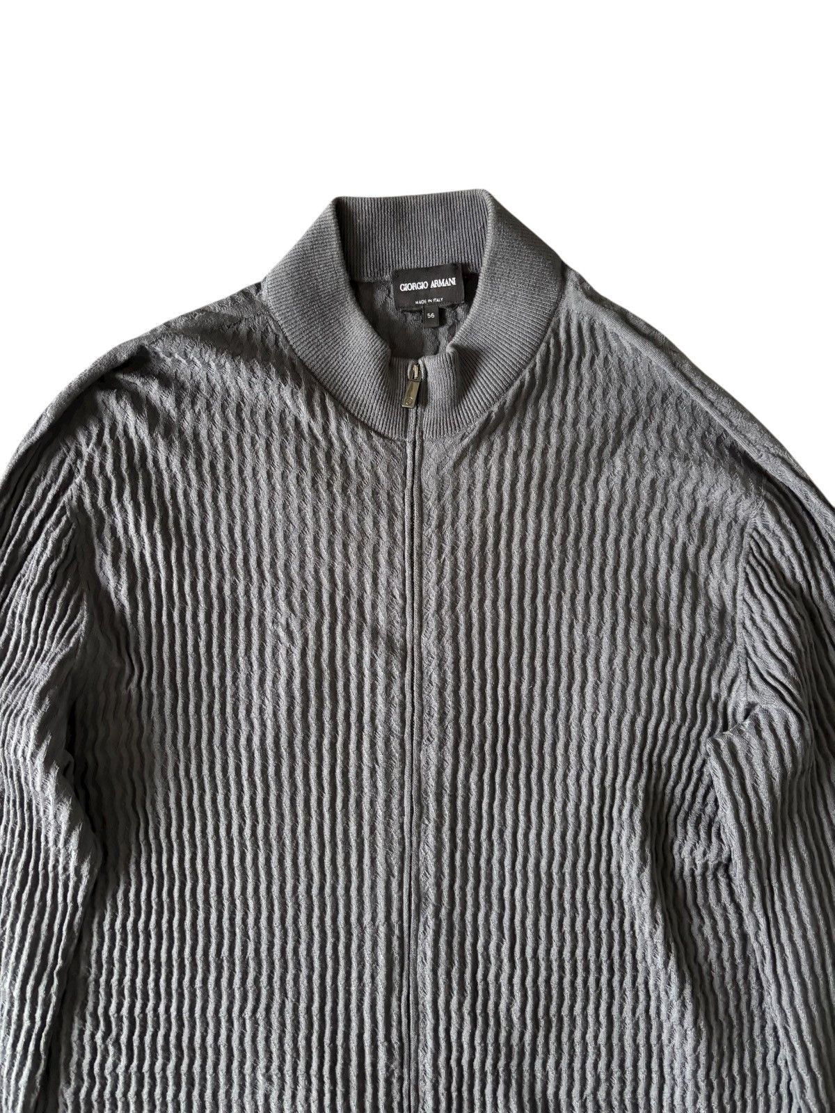 Giorgio Armani Giorgio Armani Knit Zip Sweater Size US XL / EU 56 / 4 - 2 Thumbnail