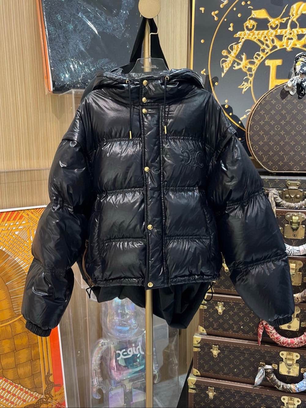 Celine Celine Triomphe Removable Sleeve Down Jacket Size 40 Size M / US 6-8 / IT 42-44 - 1 Thumbnail