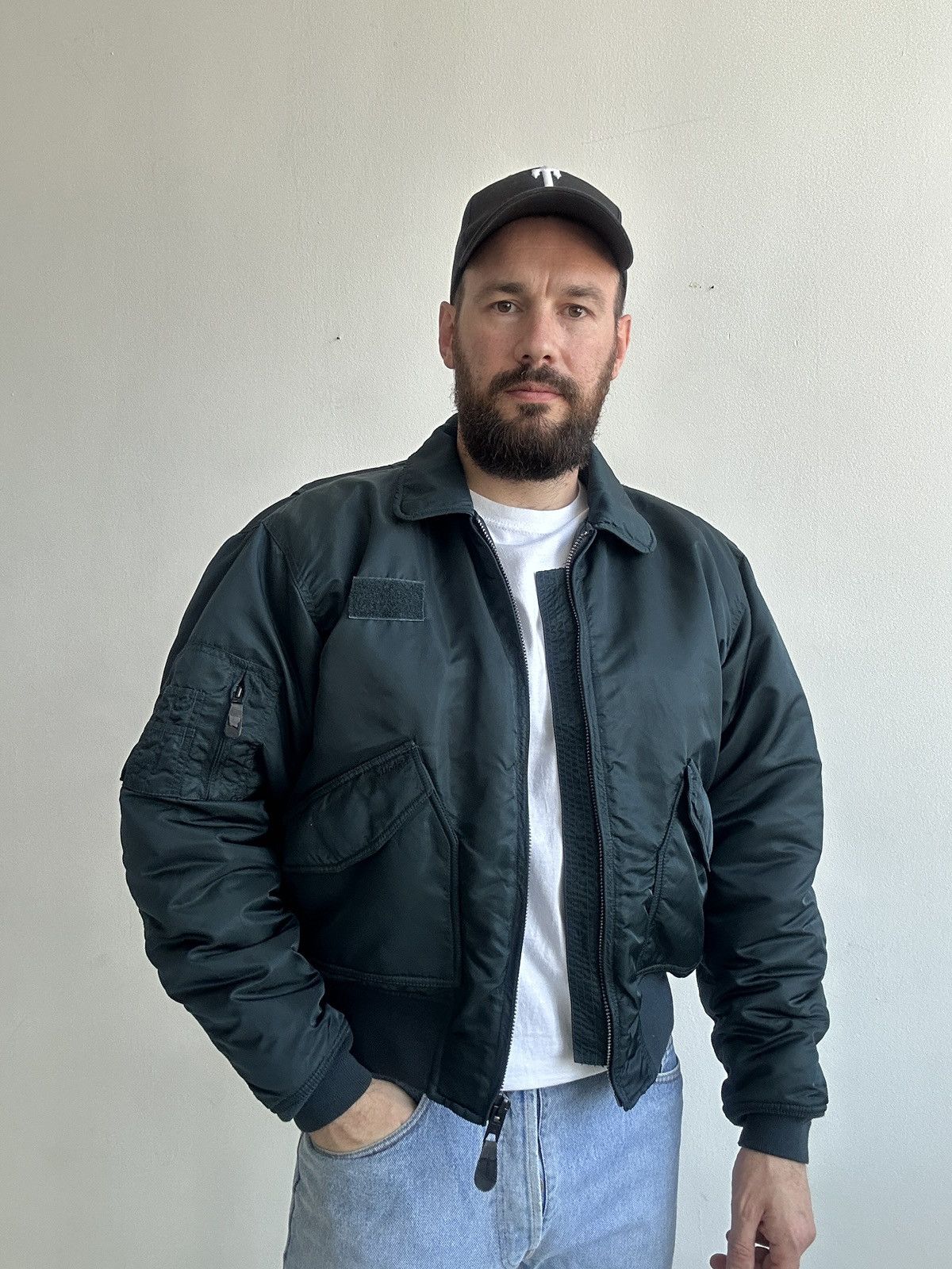 90s schott フライトジャケット CWU-R ブラック 90s Schott CWU-R flight jacket | sui & shara