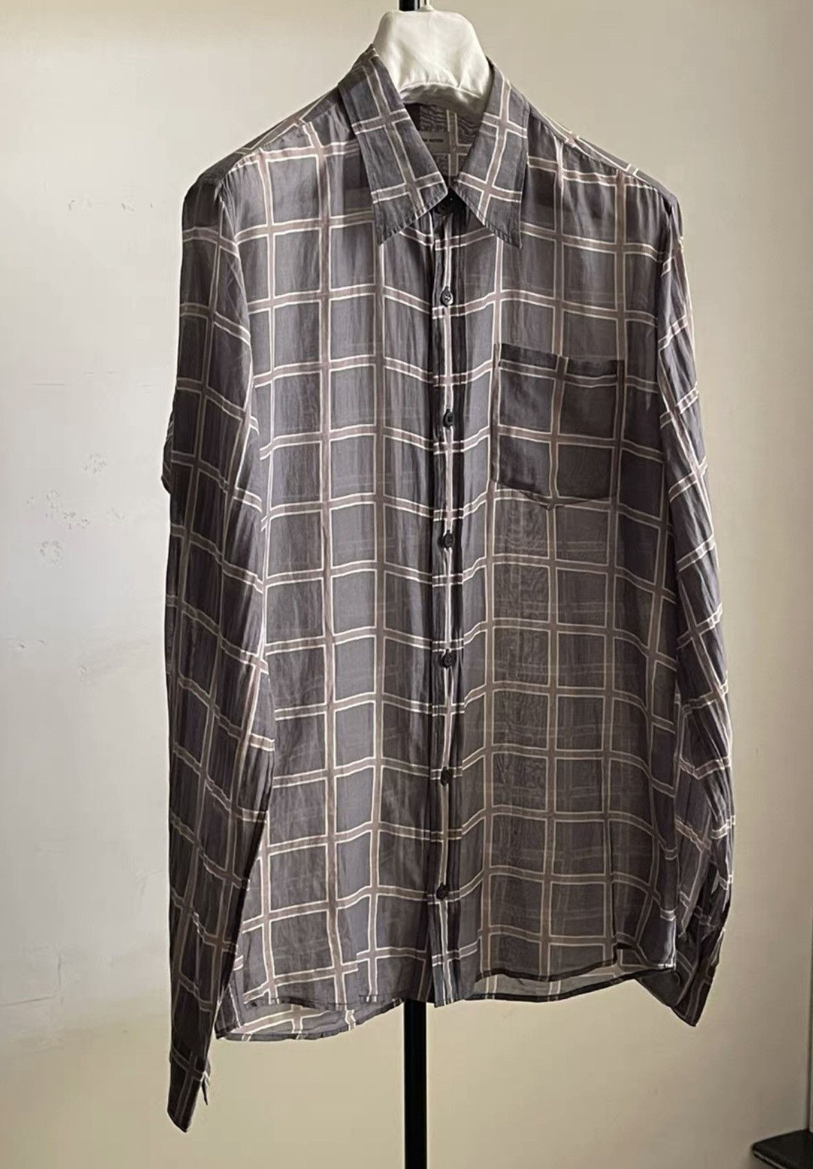 Dries Van Noten Dries Van Noten｜08aw plaid check shirt Size 48S - 5 Thumbnail