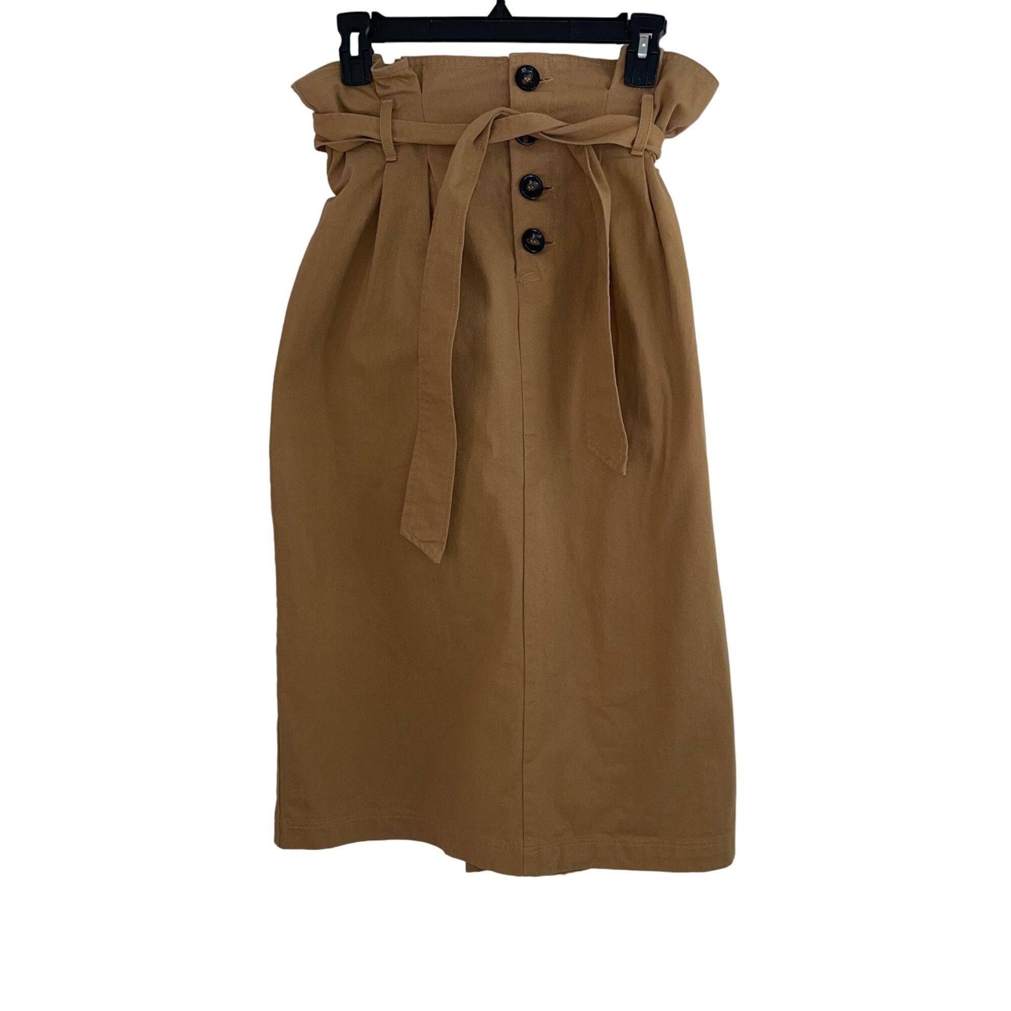 Stelen Womens Skirt Size Large Tan Carla Belted Midi
