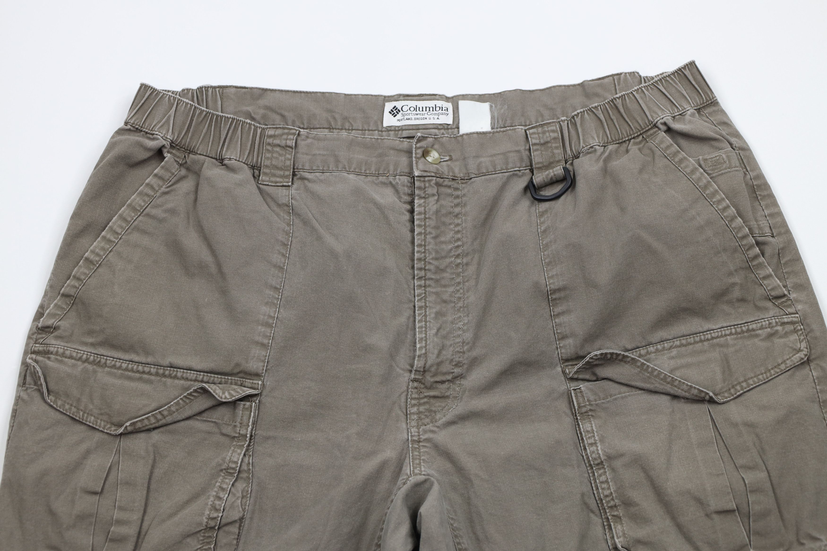 Columbia × Vintage Vintage 90s Columbia Wide Leg Convertible Cargo Pants Shorts Size US 38 / EU 54 - 2 Thumbnail