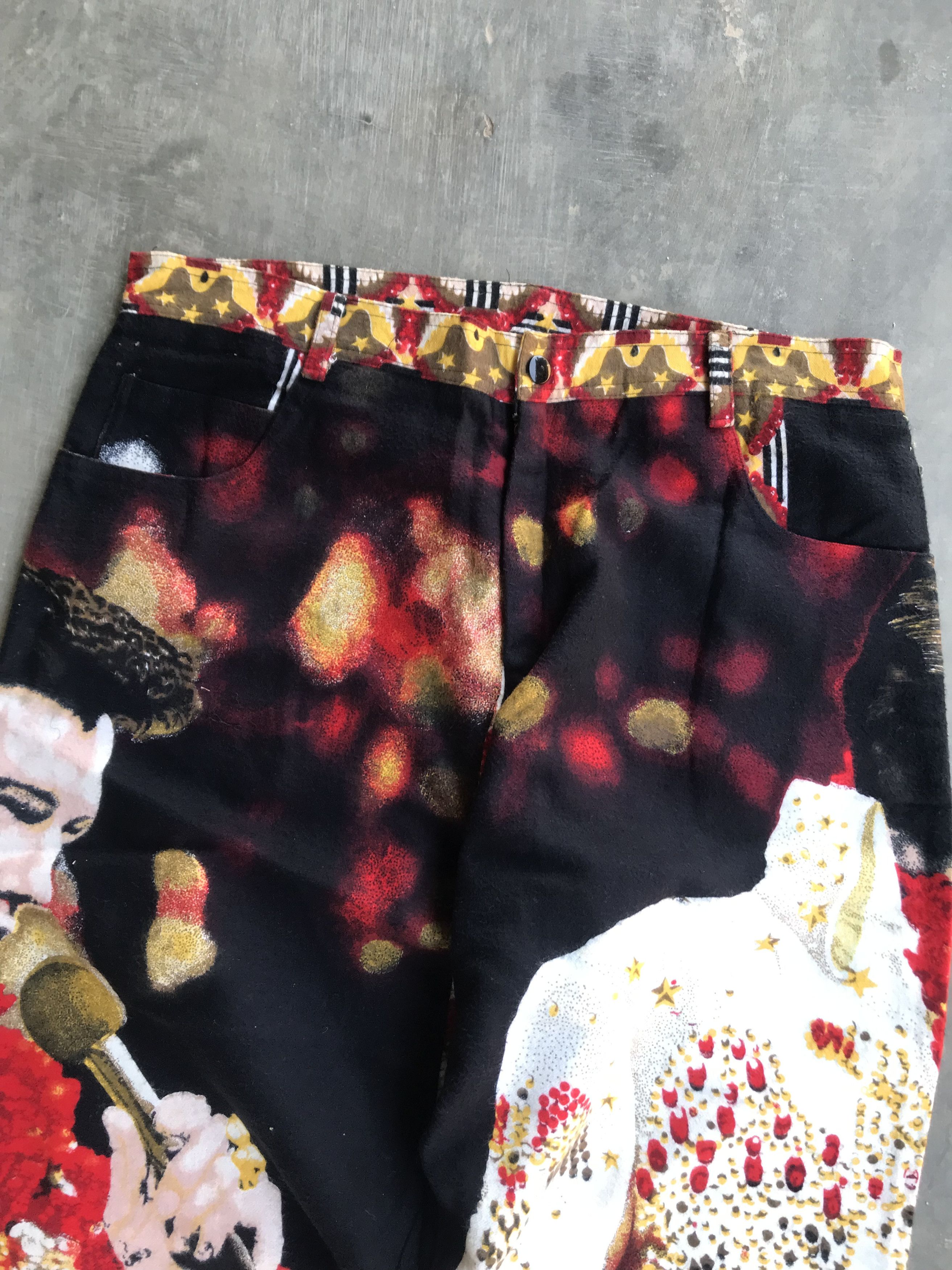 Tripp NYC Tripp NYC Elvis Presley Full Print Pants Size US 33 - 4 Thumbnail