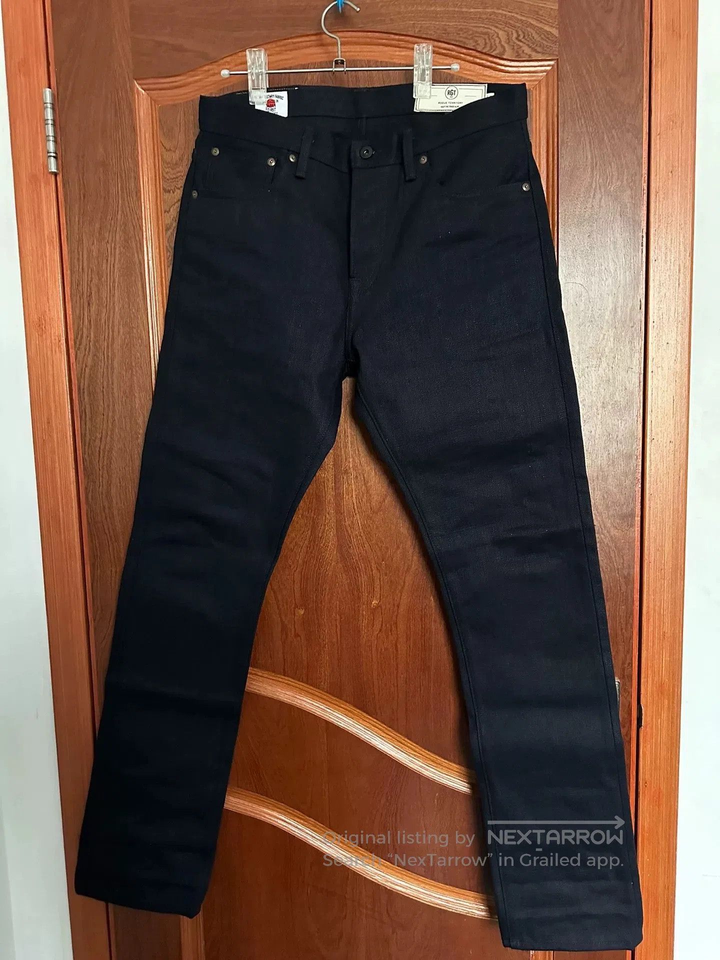 R.H.Vintage RGT 17oz Silveridge Blue Slim Taper Jeans. Size US 33 - 4 Thumbnail