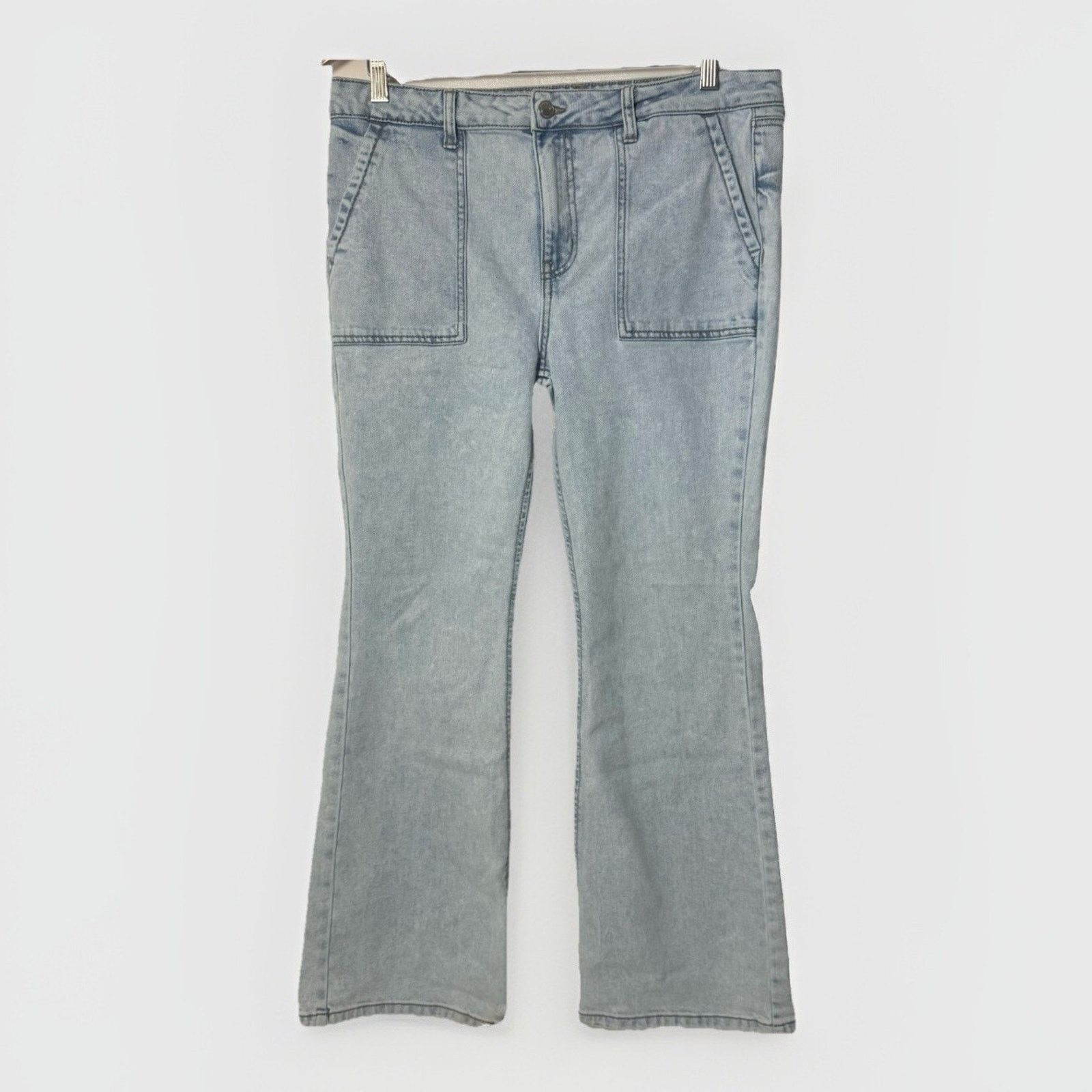 Other No Boundaries Jeans Porkchop Flare Light Wash Y2K Western Size 36" / US 14 / IT 50 - 1 Thumbnail