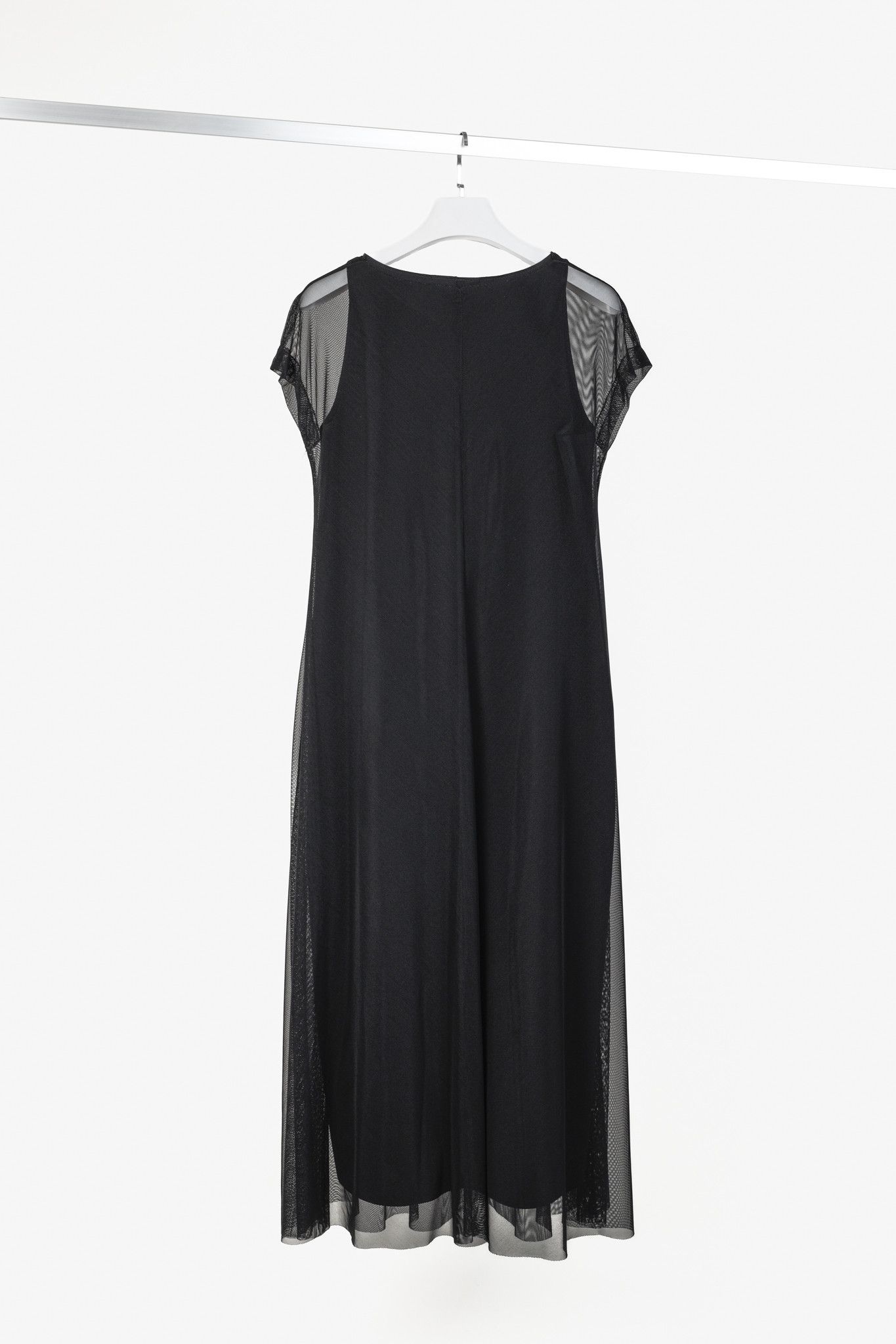 Marie Saint Pierre Marie Saint Pierre Black Mesh Sleeveless Maxi Dress Size L / US 10 / IT 46 - 2 Thumbnail