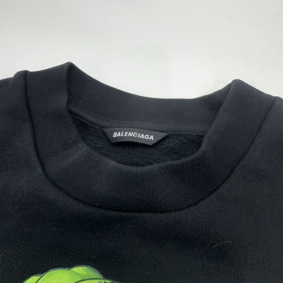 Balenciaga Balenciaga x Marvel Hulk-Print Boxy Crewneck Sweatshirt Size L / US 10 / IT 46 - 6 Thumbnail