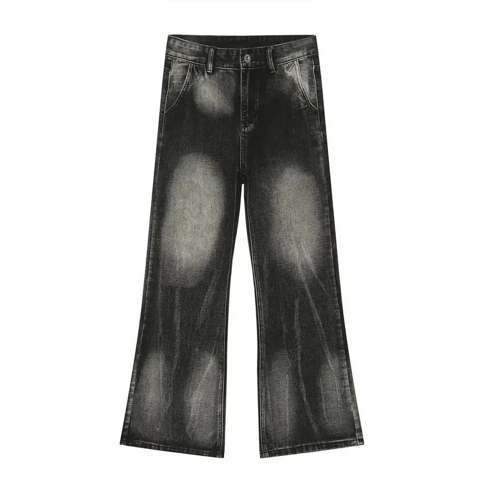 Japanese Brand Retro loose high street micro flared jeans Size US 32 / EU 48 - 5 Thumbnail