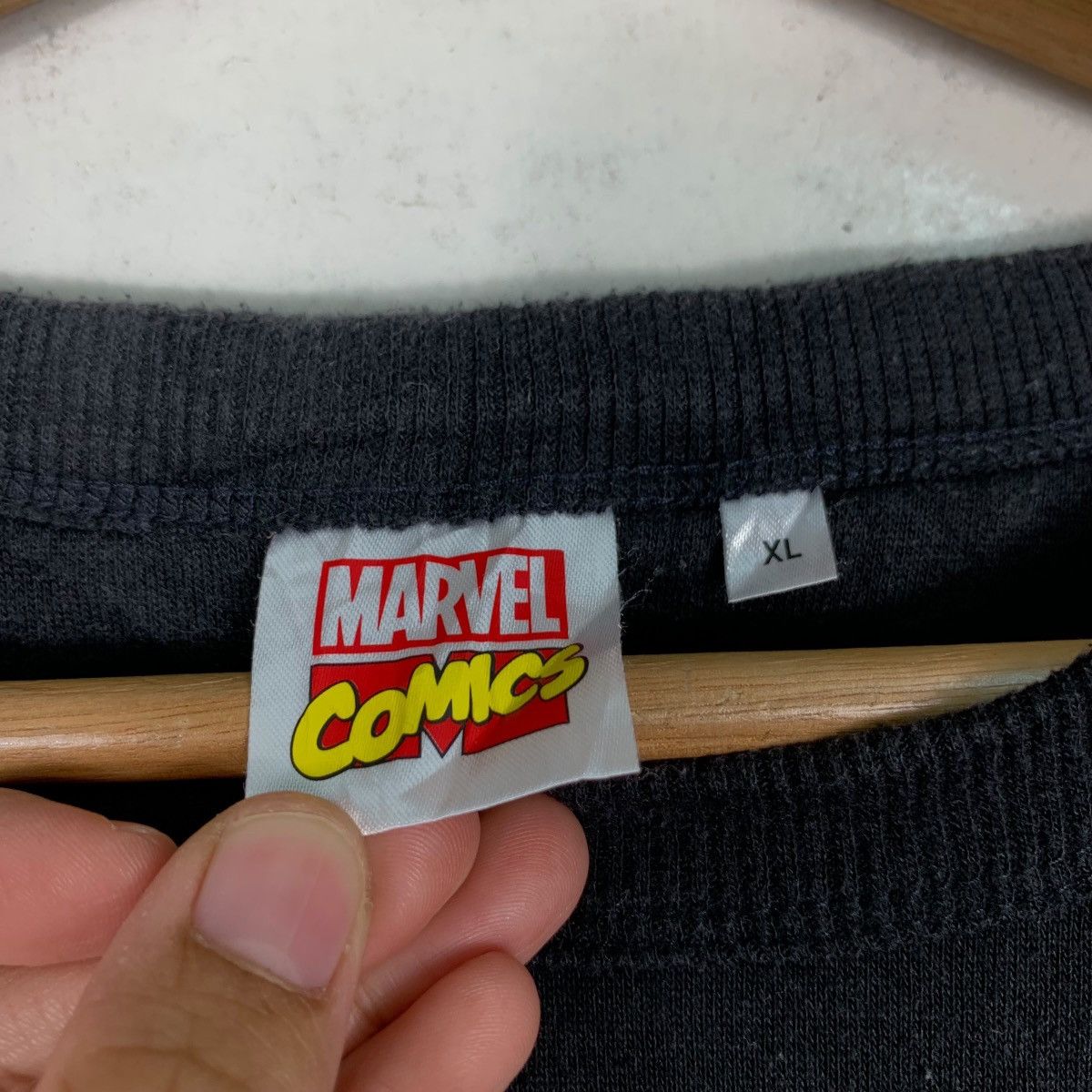 Japanese Brand Marvel Comics Colorful Embroidery Big Logo Sweater #0570-C26 Size US XL / EU 56 / 4 - 11 Thumbnail
