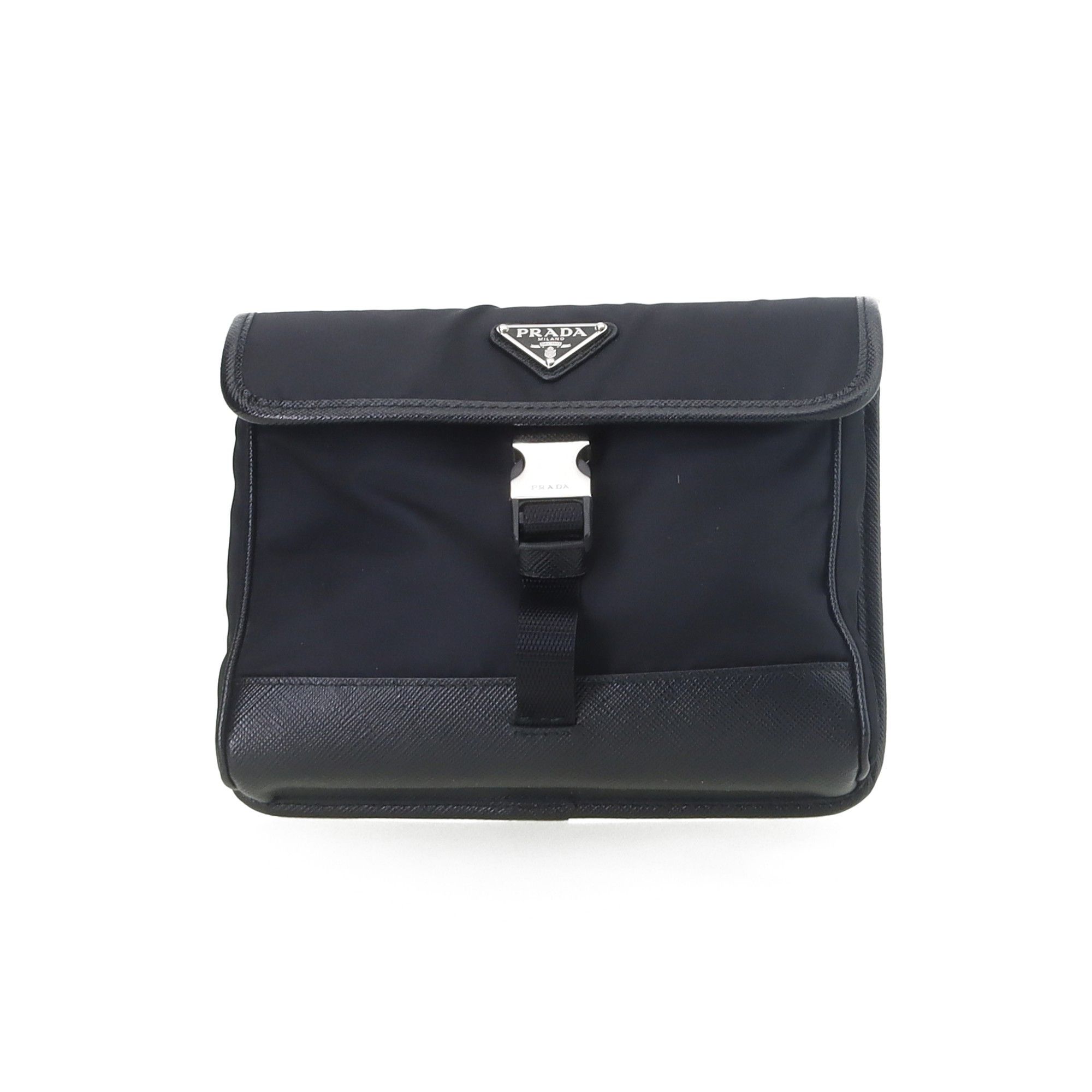Prada Prada Saffiano Nylon Crossbody Pouch ONE SIZE Size ONE SIZE - 1 Thumbnail