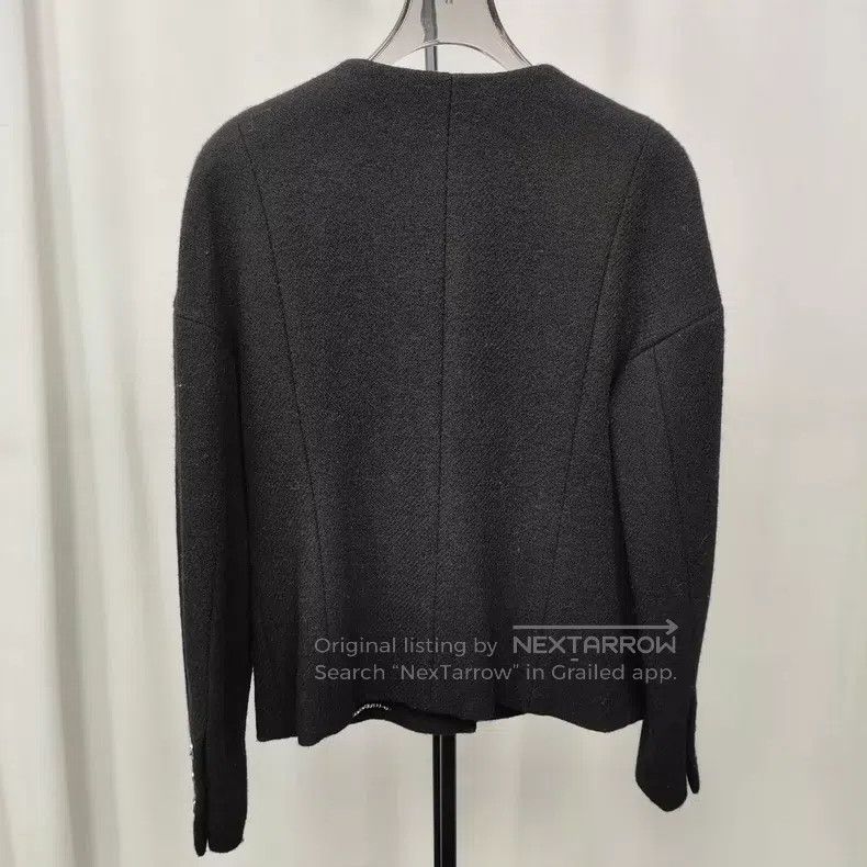 Chanel Chanel 22A Handicraft Workshop Series Black Woollen Silhou Size XS / US 0-2 / IT 36-38 - 2 Thumbnail