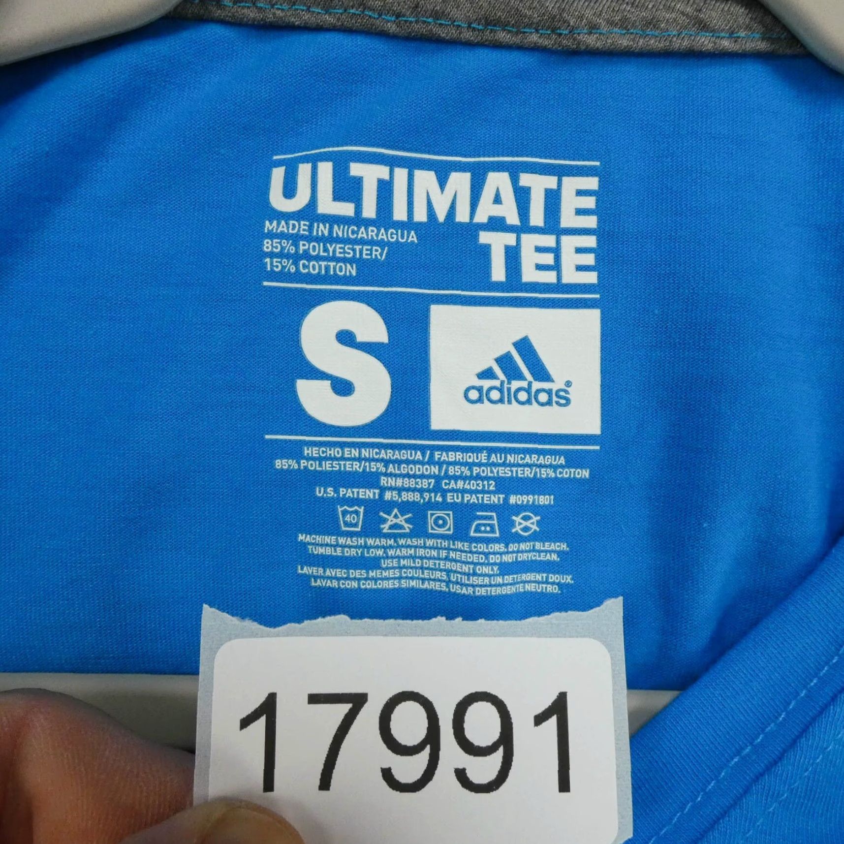 Adidas Adidas Shirt Womens Small Short Sleeve Pullover Tee Blue Logo Lightweight Size S / US 4 / IT 40 - 7 Thumbnail