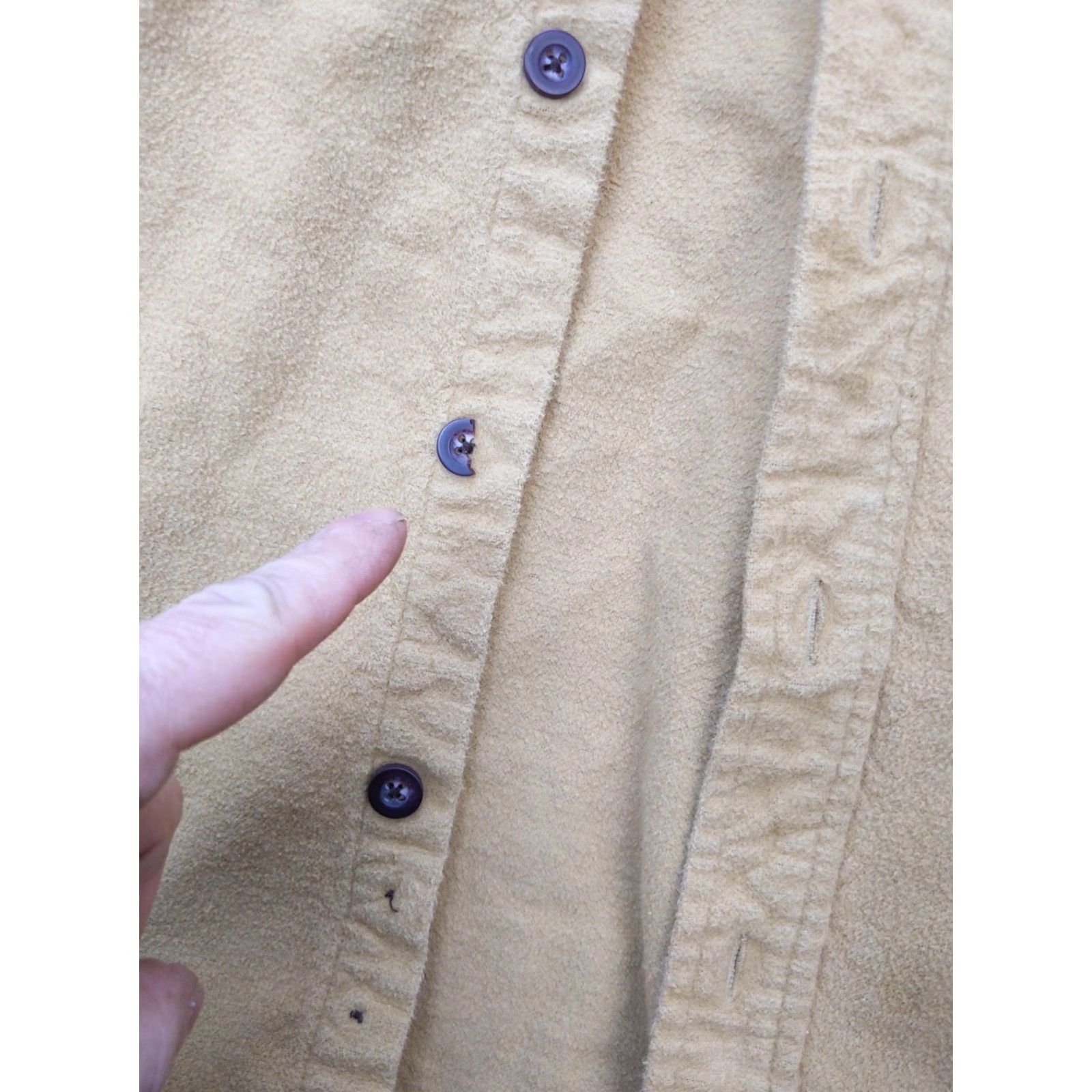 Vintage VINTAGE Northwest Winterweight Shirt Mens XL Beige Fleece Heavyweight Button Up Workwear Size US XL / EU 56 / 4 - 3 Thumbnail