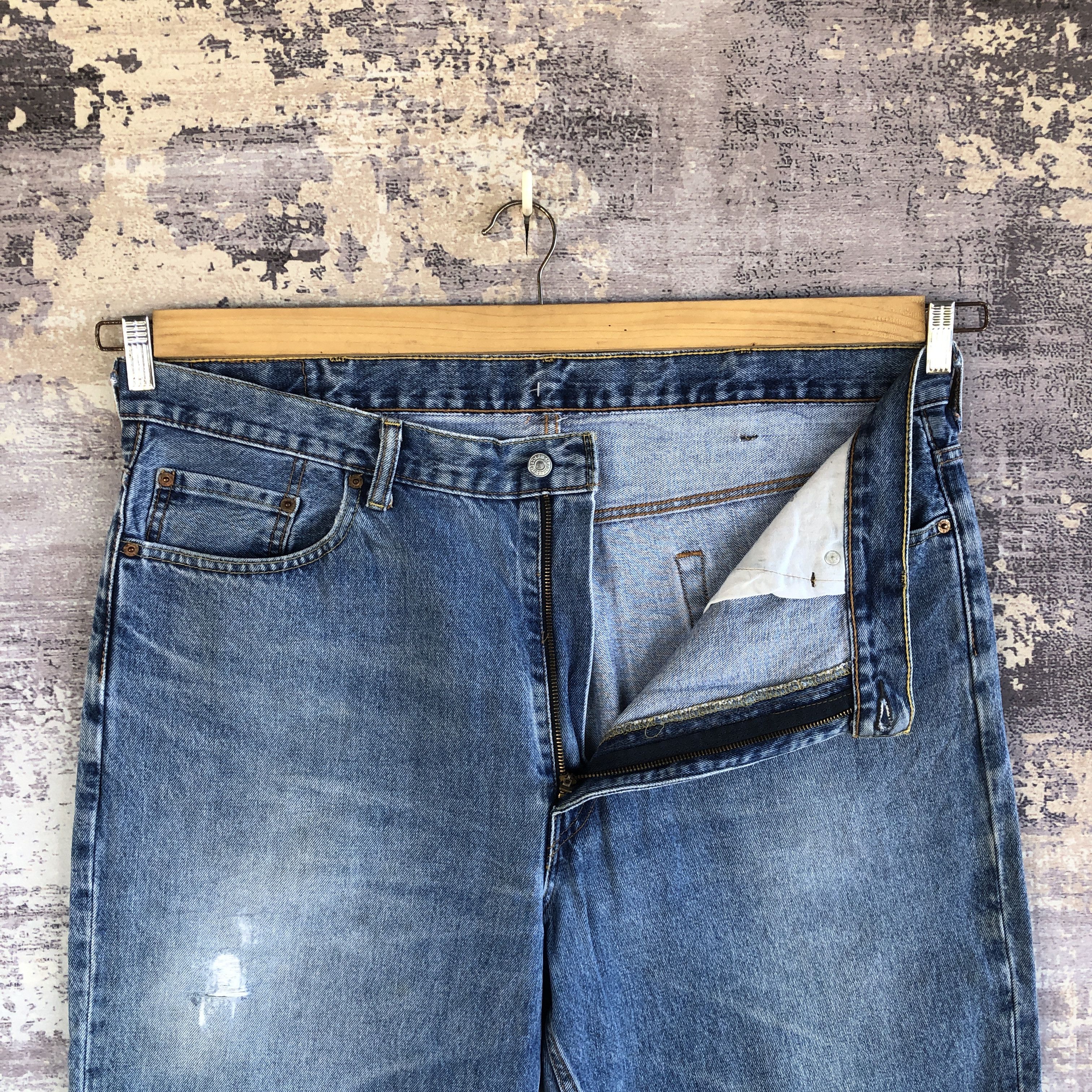 Levi's Vintage Baggy Levis Jeans Distressed Levi's 550 Faded Denim Size US 42 / EU 58 - 6 Thumbnail