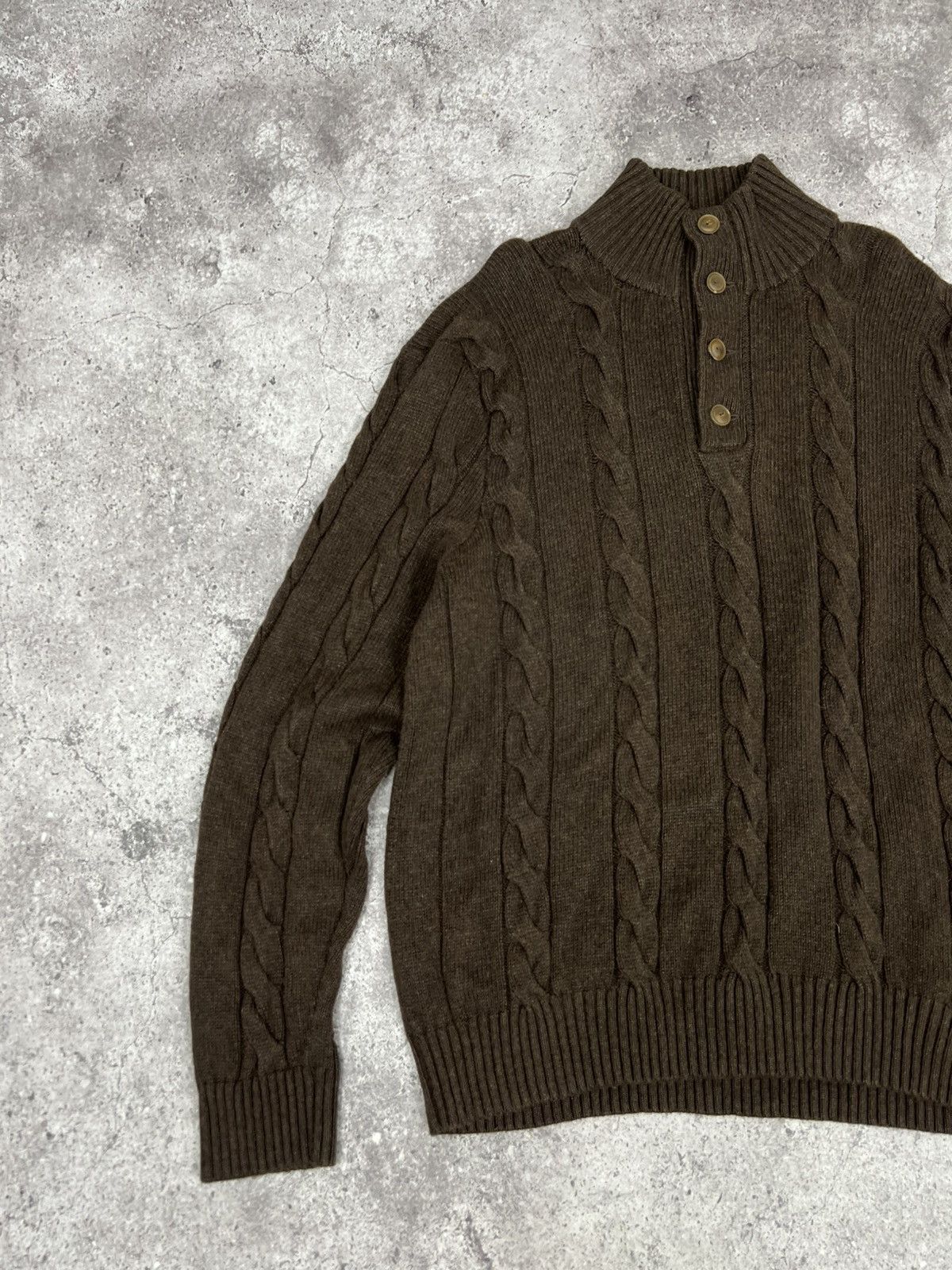 Polo Ralph Lauren Vintage Polo Ralph Lauren Silk Cashmere Knit Sweater Brown Size US XXL / EU 58 / 5 - 2 Thumbnail