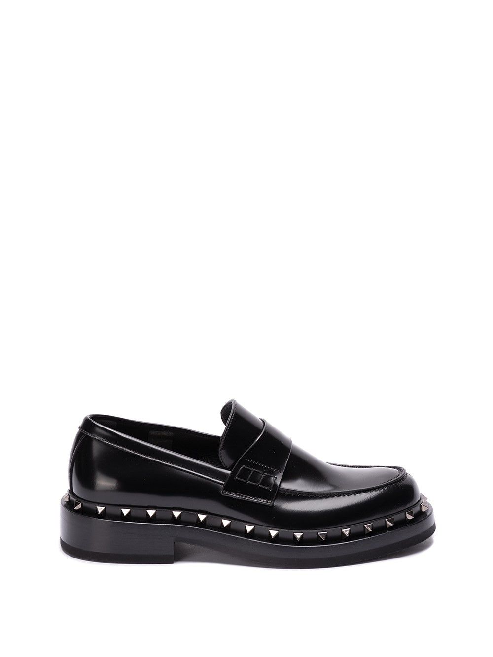 image of Valentino `rockstud M-Way` Loafers Size Eu 45 For Men in Garavani Nero