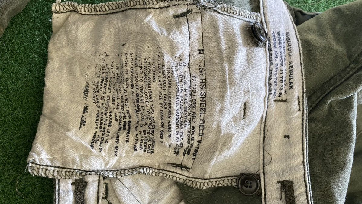 Japanese Brand Distressed TROUSER SHELL FIELD M-1951 Cargo Pants Size US 35 - 21 Thumbnail