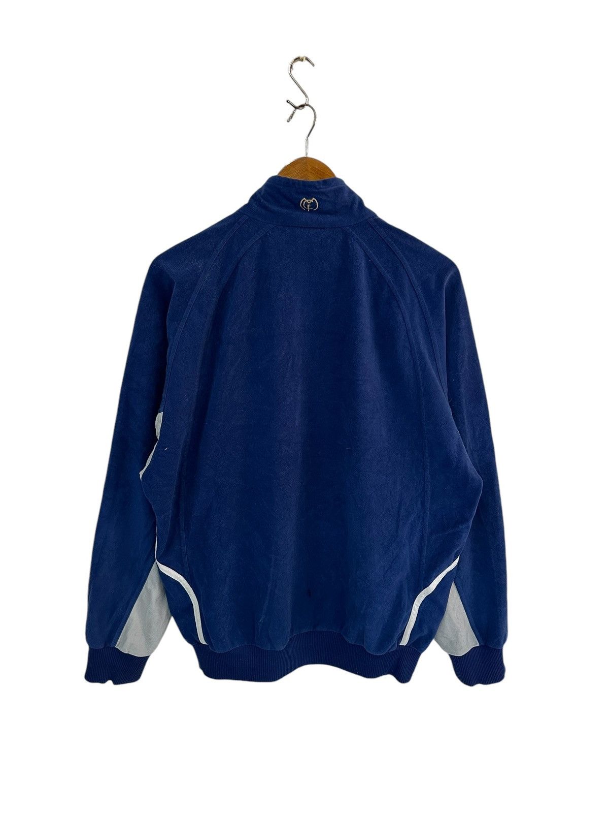 90s adidas real madrid velvet jacket