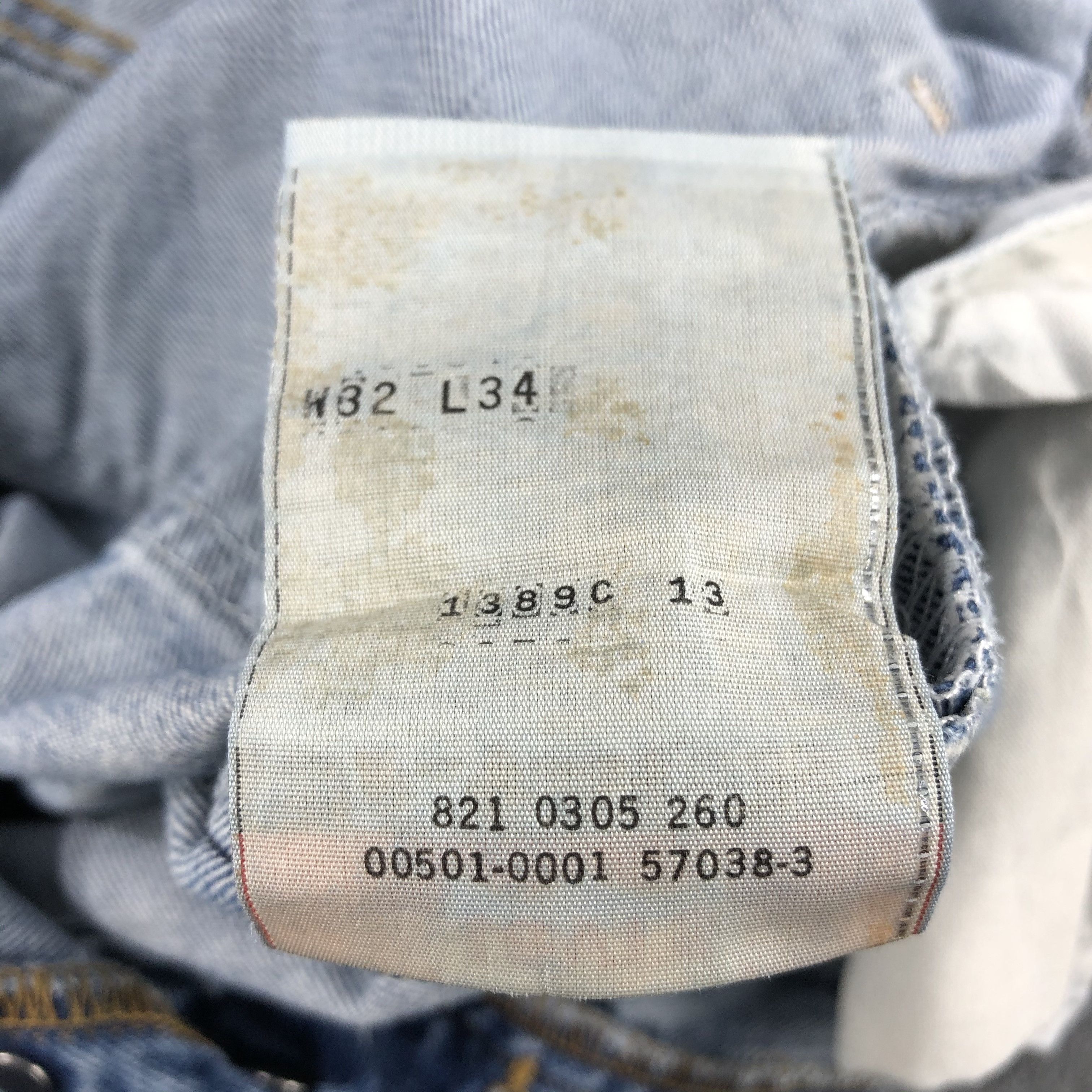 Levi's 90s Vintage Blue Wash Levis 501 Jeans-J1602 Size US 33 - 20 Thumbnail