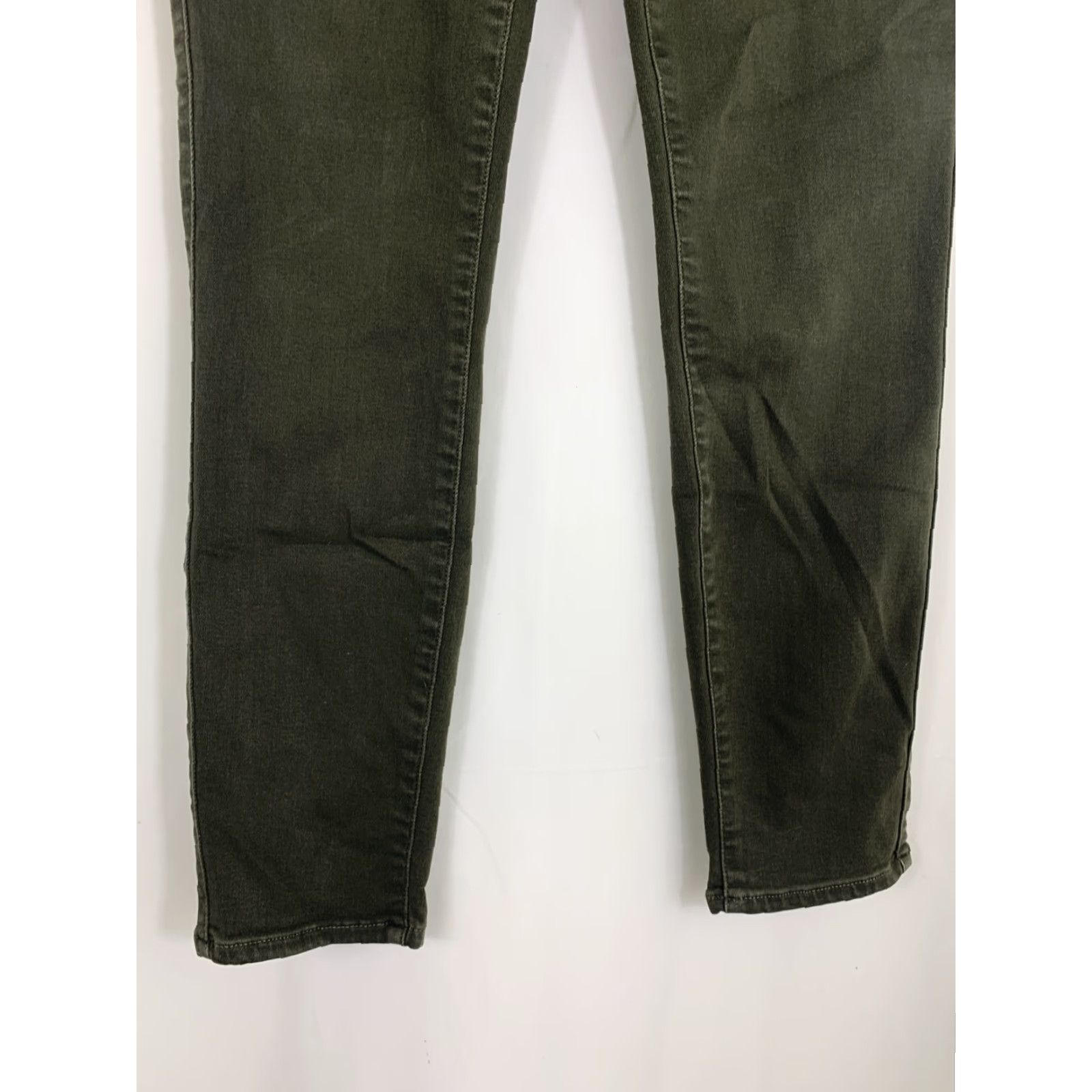 Paige Paige Verdugo Jeans Skin​ny Women's 28 Dark Green Stretch Inseam 28" Regular Rise Mid Button Zipper Jeans Size 28" / US 6 / IT 42 - 2 Thumbnail