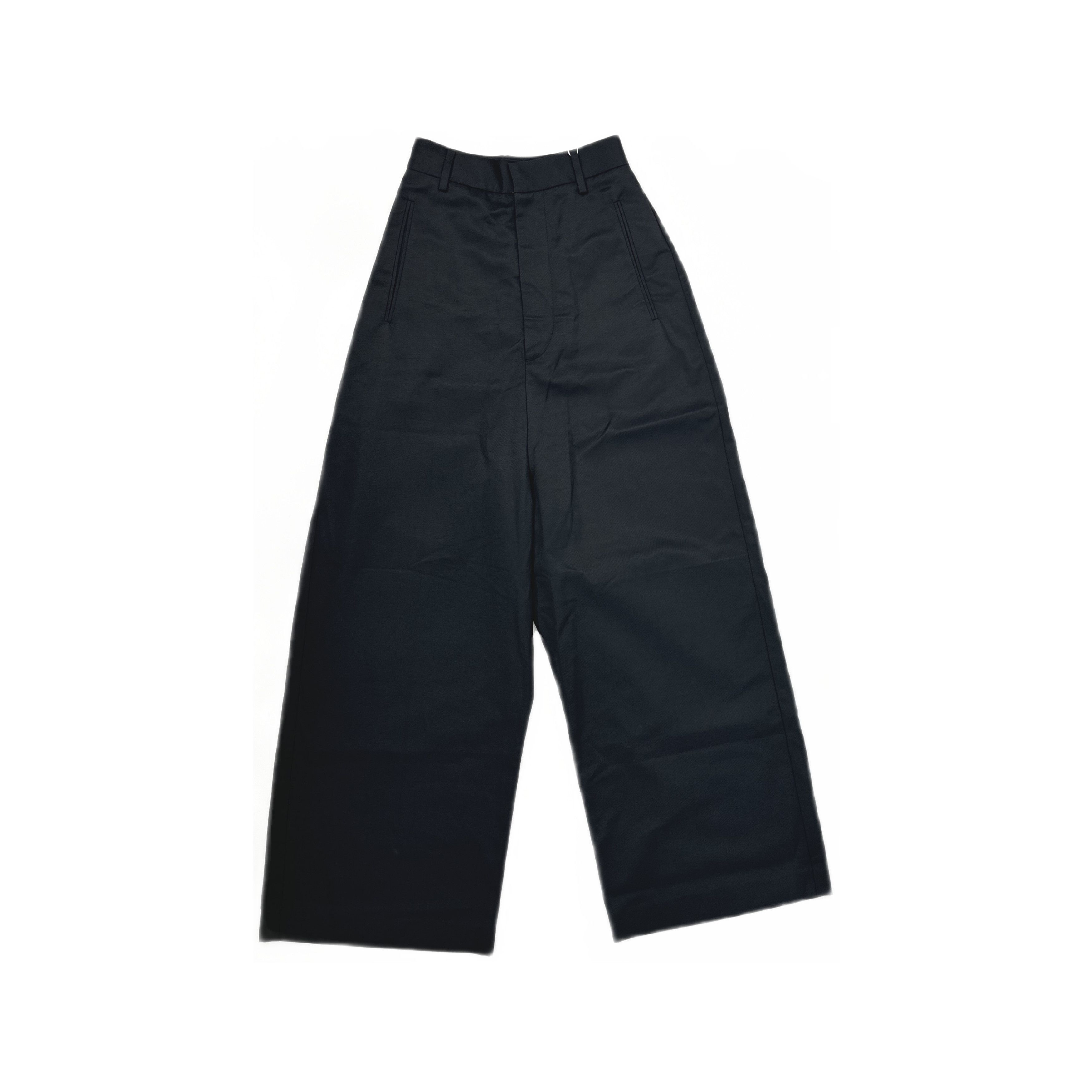 MM6 MM6 Maison Margiela Solid Wide-Leg Pants Size 36 Size 25" / US 0 / IT 36 - 1 Thumbnail
