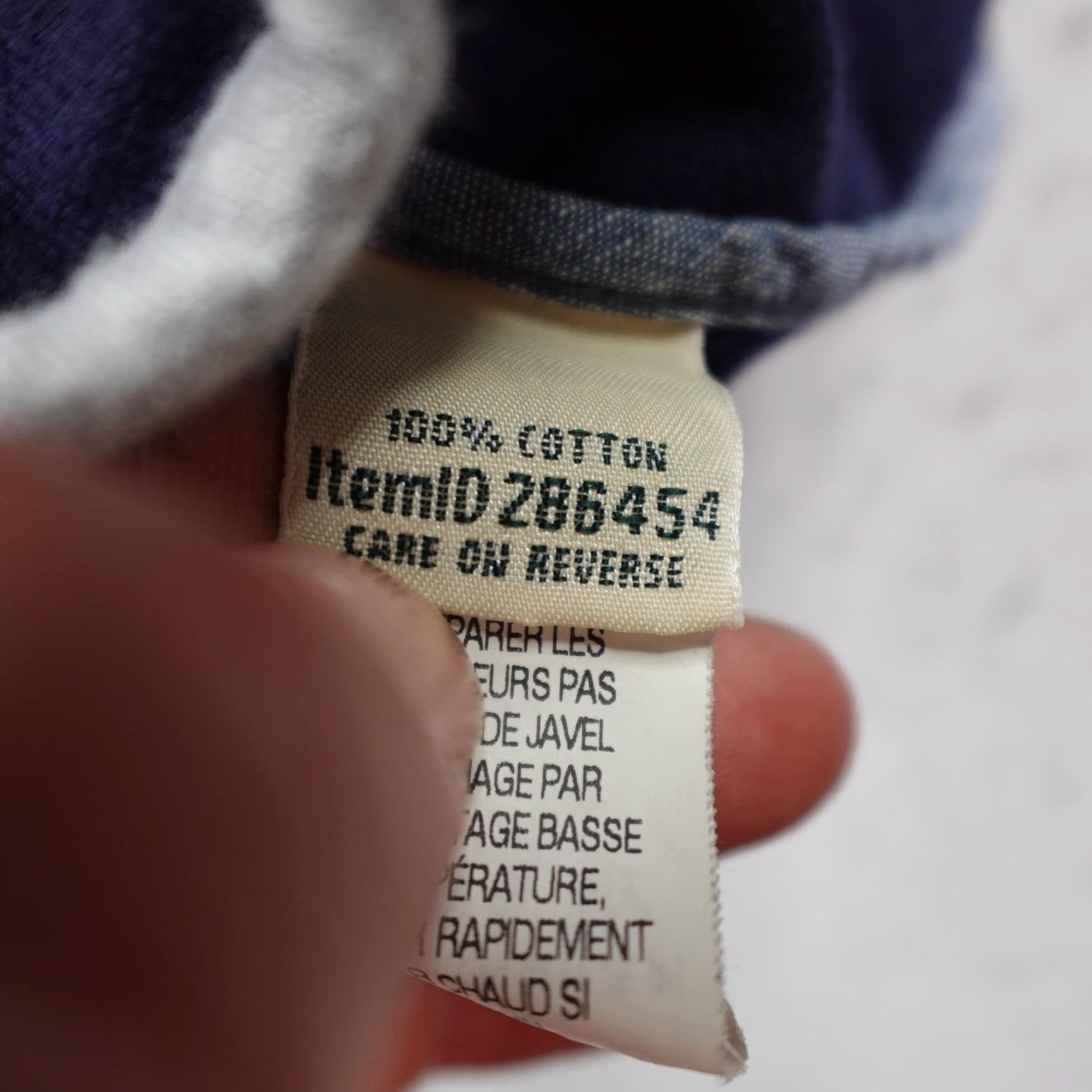 Vintage LL Bean Jacket Womens Large Blue Gray Cotton Blazer Piped Trim Casual Coat Size L / US 10 / IT 46 - 4 Thumbnail