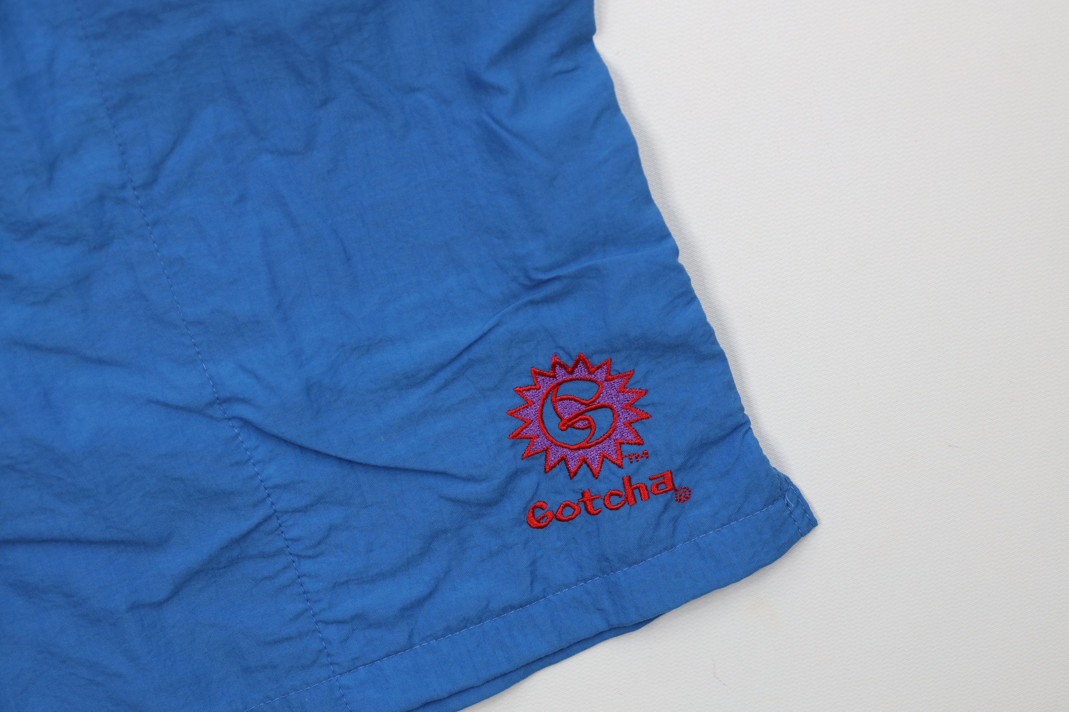 Gotcha Vintage 80s 90s Gotcha Surfing Lined Shorts Swim Trunks Blue Size US 36 / EU 52 - 5 Thumbnail