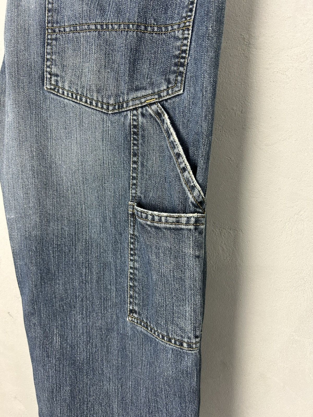 Carhartt Carhartt TRAX Carpenter Jeans 33x32 Blue Faded Distressed Size US 33 - 6 Thumbnail