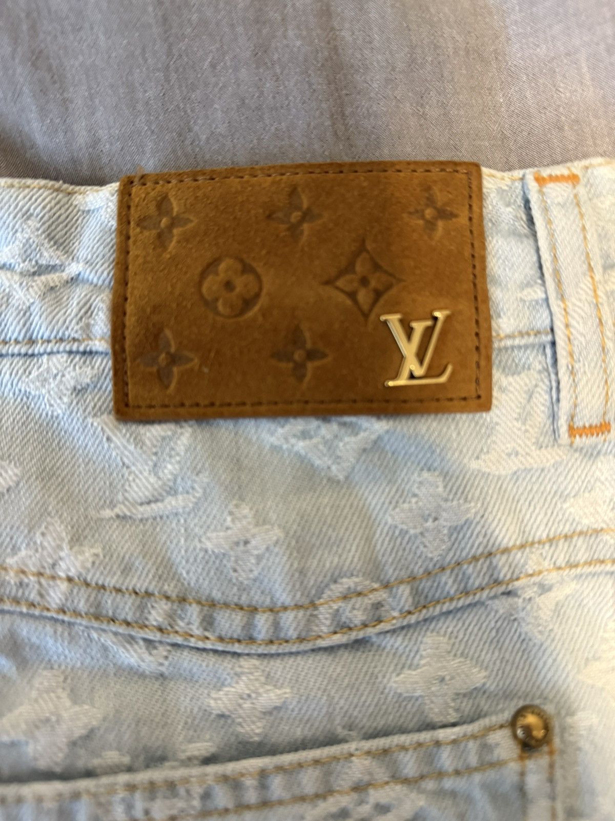 Louis Vuitton Tyler The Creator Monogram Denim Pants Size US 32 / EU 48 - 4 Thumbnail