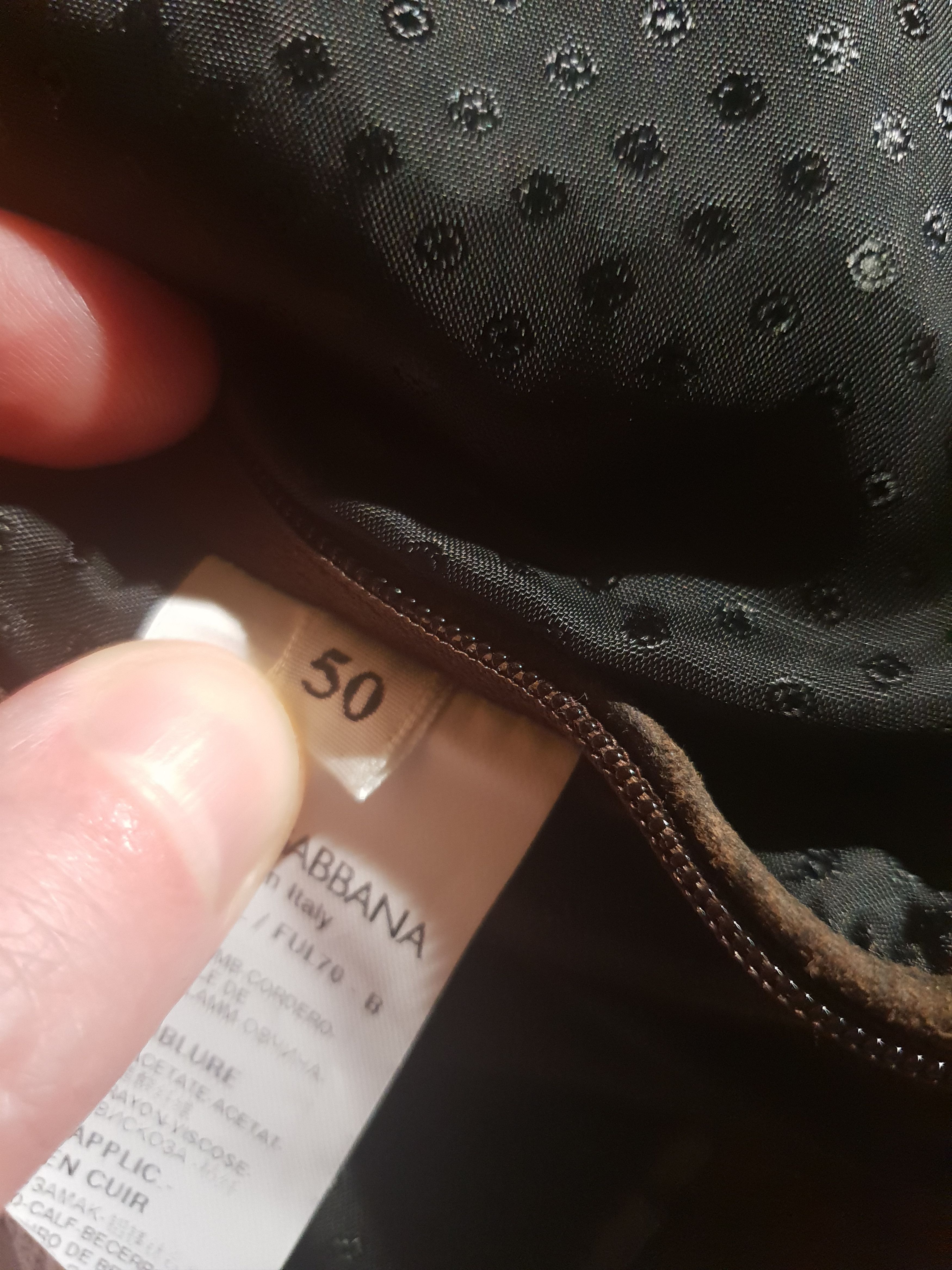 Dolce & Gabbana Men's Dolce & Gabbana Lamb Leather Logo Bomber Jacket Brown Size US M / EU 48-50 / 2 - 13 Thumbnail