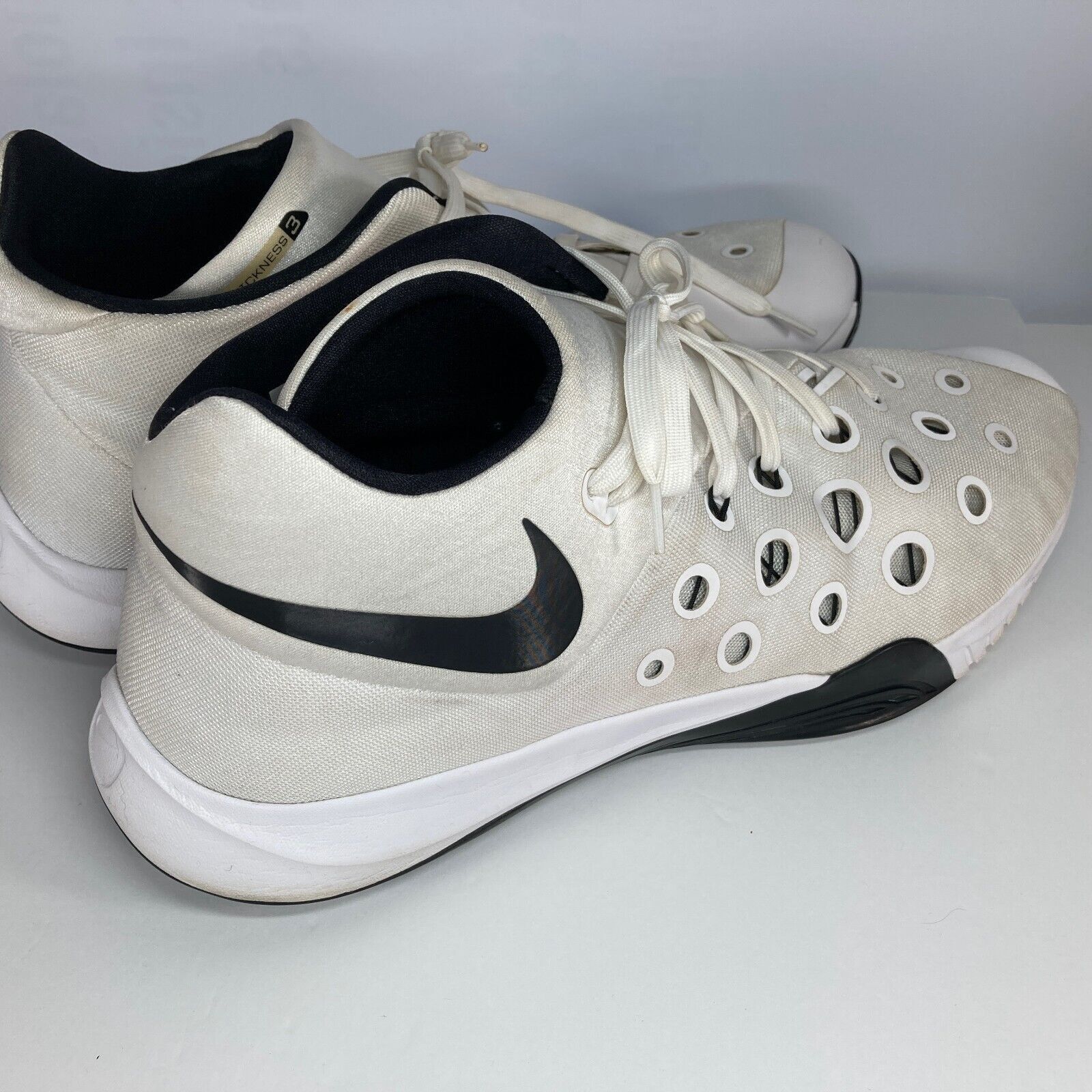 Nike Zoom Hyperquickness 3 Size 18 Mens Basketball Shoes Wht