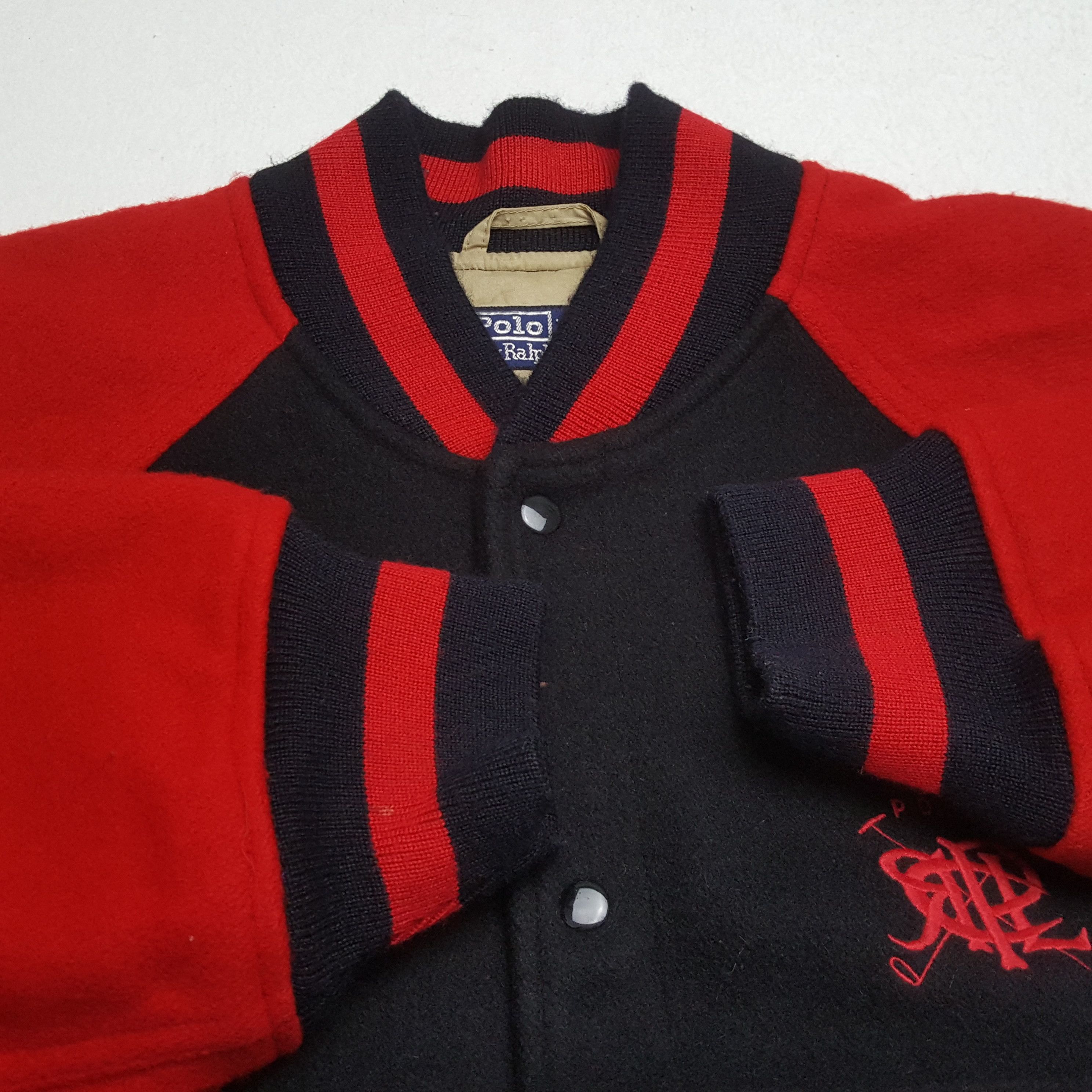 Polo Ralph Lauren × Vintage Vintage POLO by RALPH LAUREN Fashion Brand Varsity Jacket Size US XL / EU 56 / 4 - 7 Thumbnail