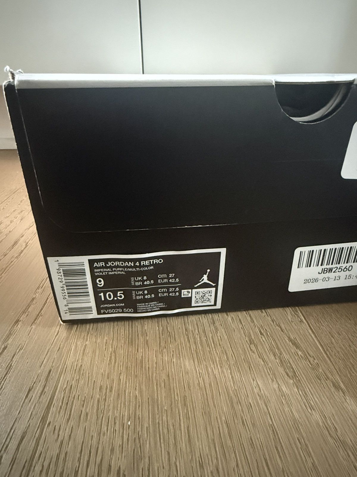Jordan Brand Nike Air Jordan 4 Lakeshow Lakers FV5029-500 Men's Size 9 Size US 9 / EU 42 - 9 Thumbnail