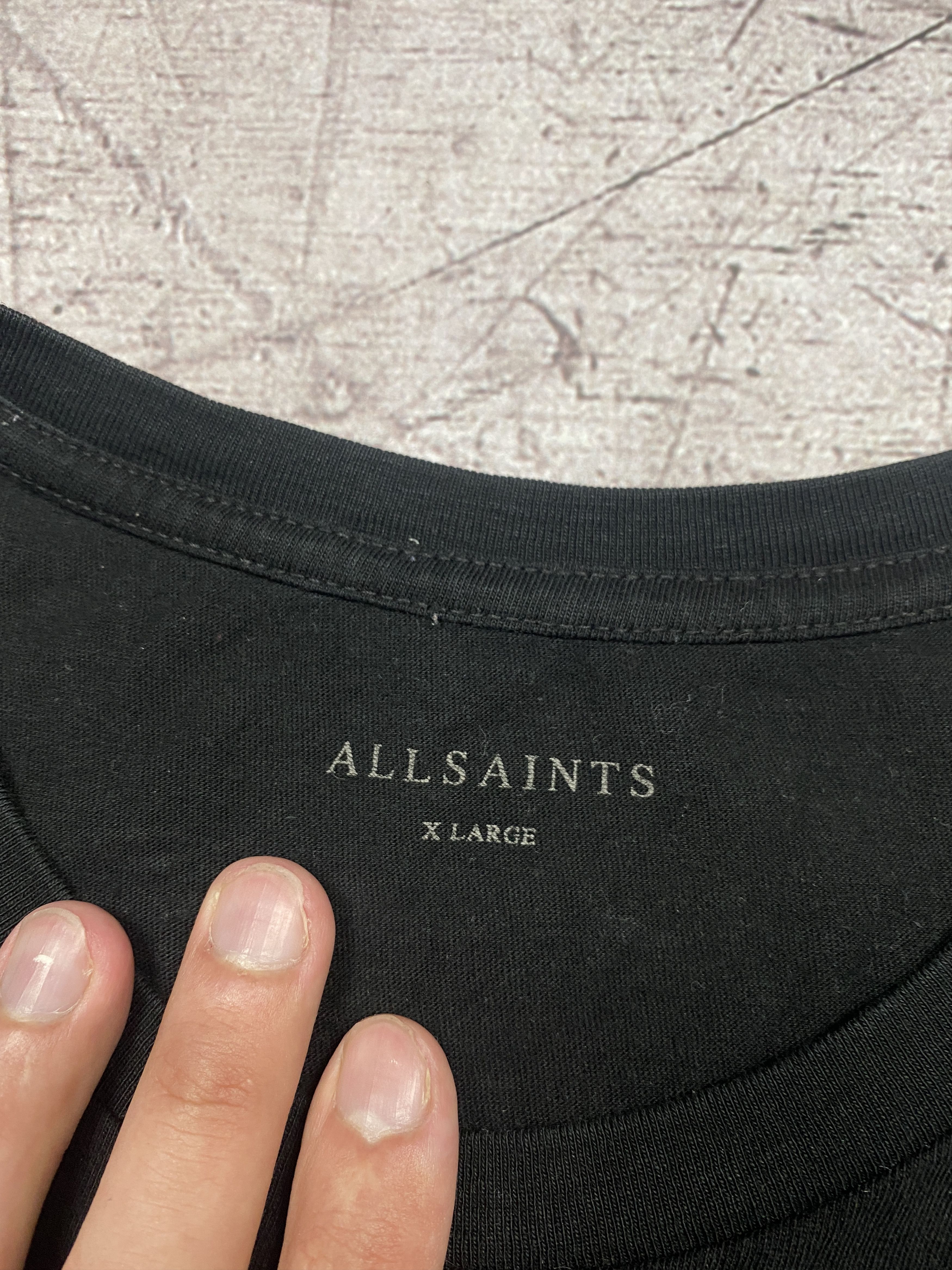 Allsaints × Vintage Allsaints Vintage Mens Tubular Crew Neck T-Shirt Size US XL / EU 56 / 4 - 3 Thumbnail