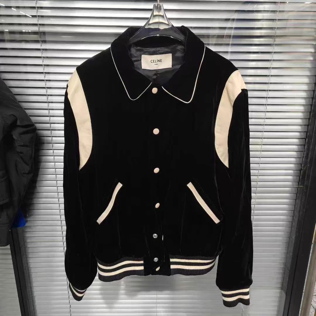 Celine Celine velvet leather panel blouson 46 NWT Size XL / US 12-14 / IT 48-50 - 1 Thumbnail