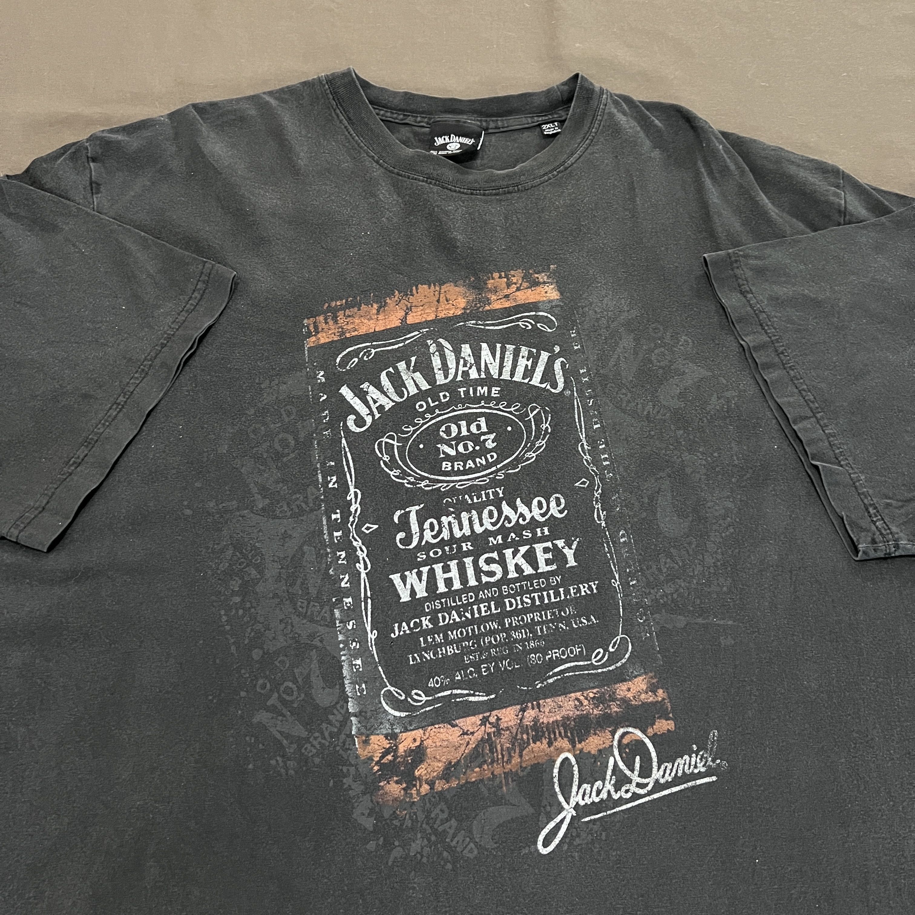 Japanese Brand Vintage Y2K Jack Daniels Promo Tee 2XL Faded Oversized Size US XXL / EU 58 / 5 - 3 Thumbnail