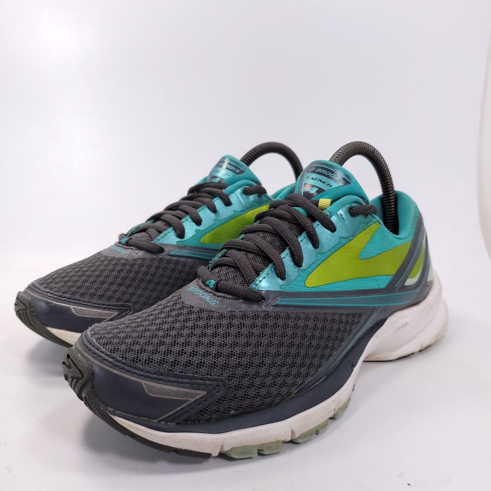 Brooks Brooks Launch 4 Shoe Womens Size 7.5 1202341B077 Black Green Size US 7.5 / IT 37.5 - 1 Thumbnail
