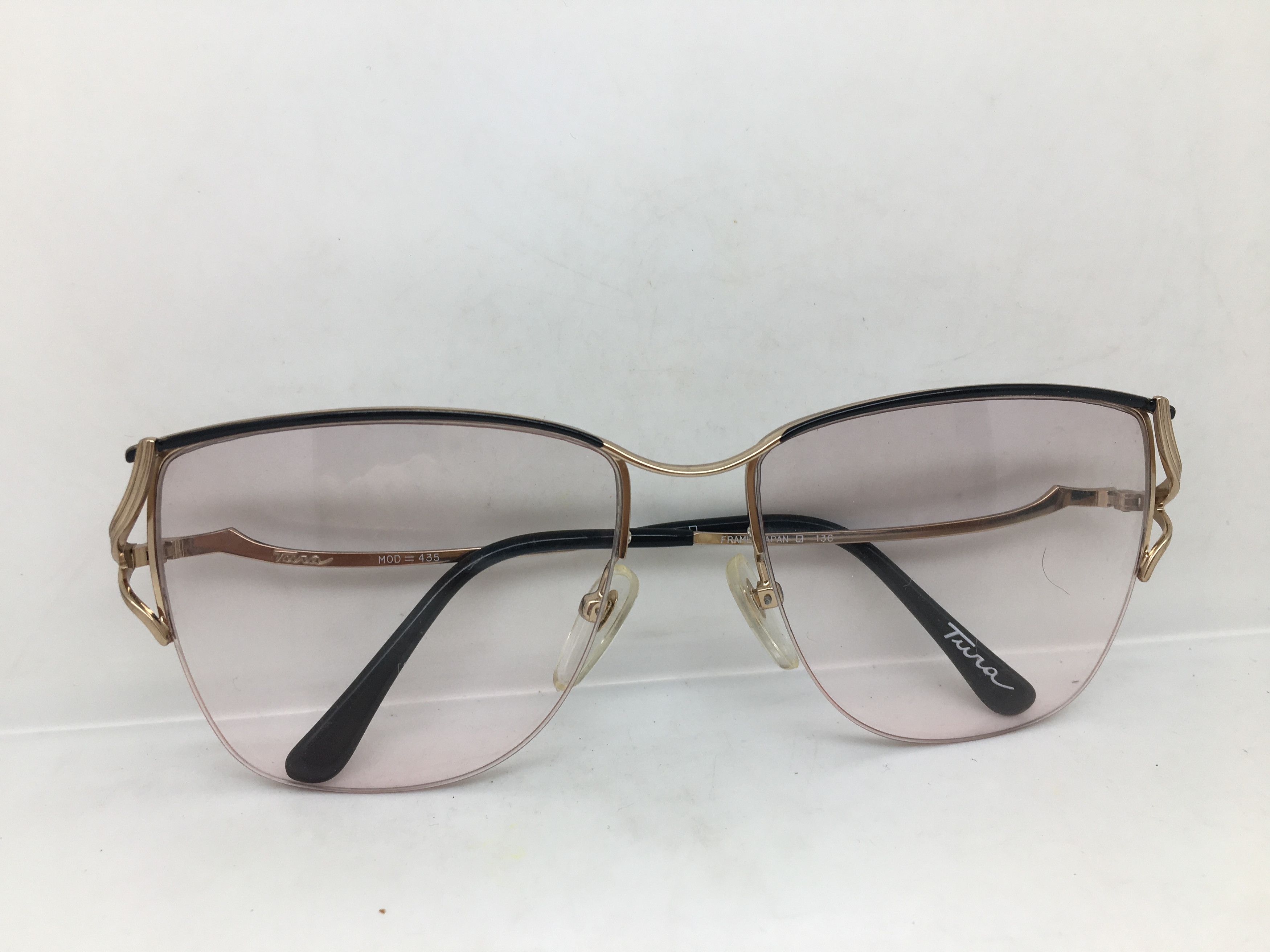 Vintage Vintage 80s TURA Mod 435 Half Rim Eyeglasses Japan Size ONE SIZE - 7 Thumbnail