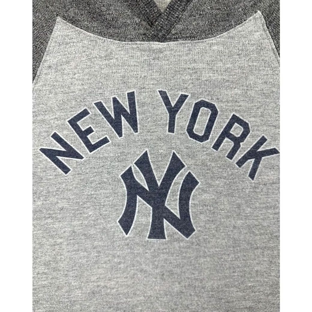 Vintage VINTAGE New York Yankees Sweatshirt Womens Gray Hoodie Raglan Pocket Homage Sweatshirt Hoodie M Gray Womens Size M / US 6-8 / IT 42-44 - 4 Thumbnail