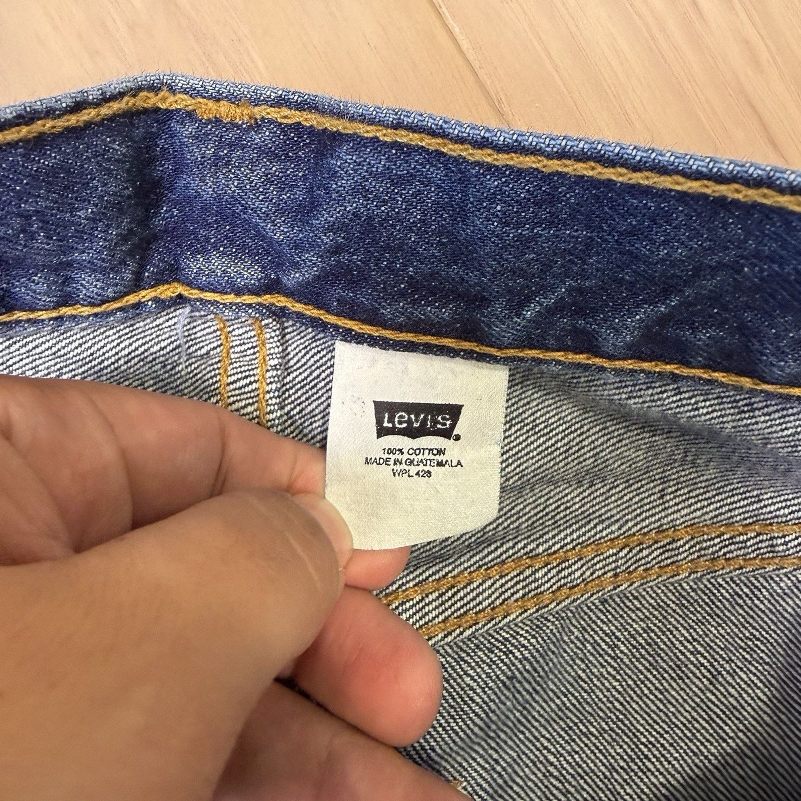 Levi's Vintage Levis 501 Jeans 25 Blue Straight Leg Denim For Women Size US 26 / EU 42 - 5 Thumbnail