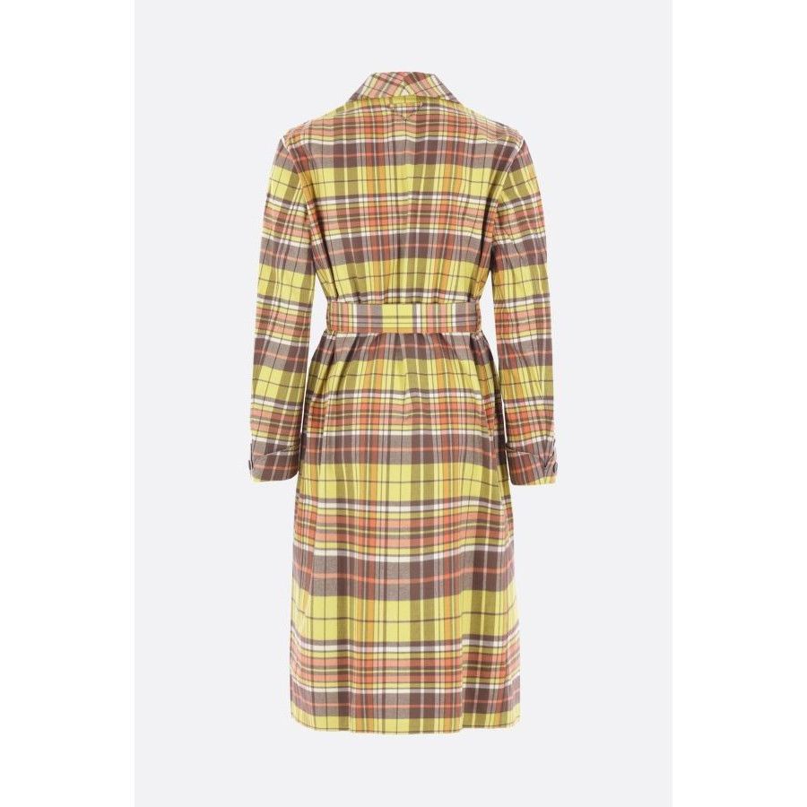 Prada PRADA Check Flannel Cream Robe Style Coat New & Authentic (M Size US L / EU 52-54 / 3 - 2 Thumbnail