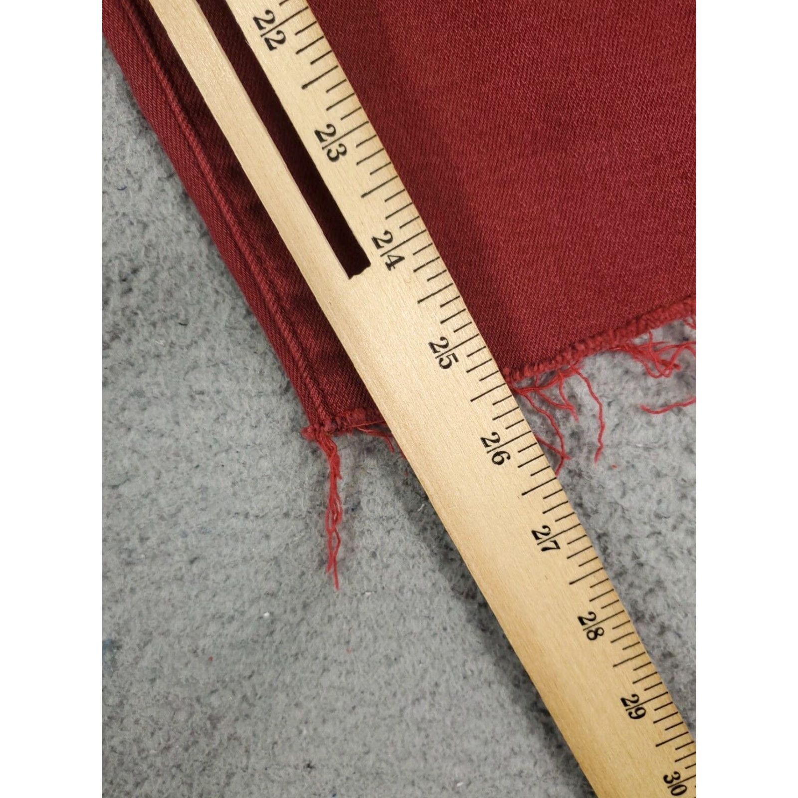 Abercrombie & Fitch Abercrombie & Fitch Jeans Mens Size 31x26 Red Straight Leg Cotton Denim Pants Mens Size US 31 - 5 Thumbnail
