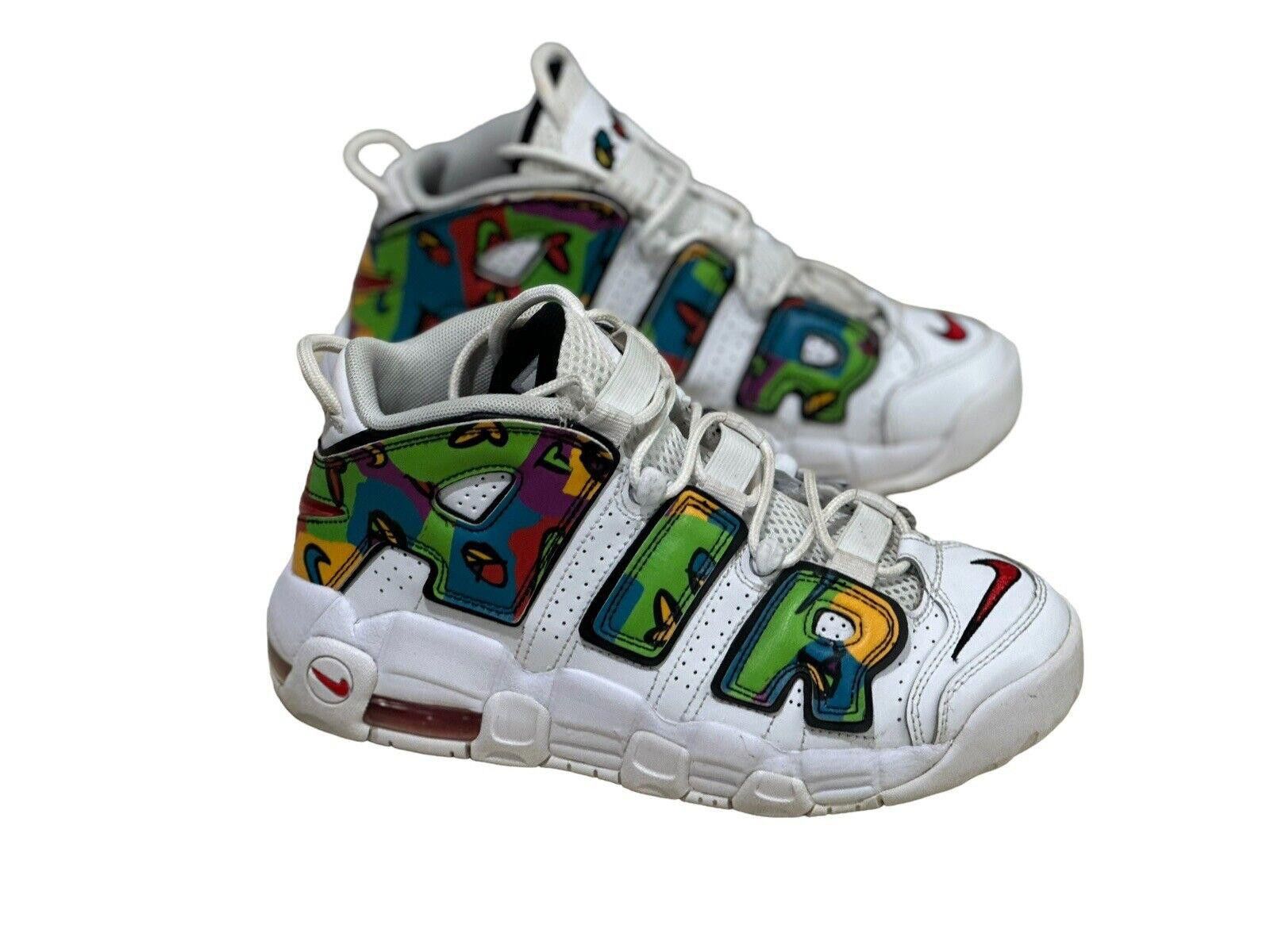 Nike Nike Air More Uptempo GS Peace Love DM8155-100 Size 6.5 Y Size US 6.5 / EU 39-40 - 2 Thumbnail