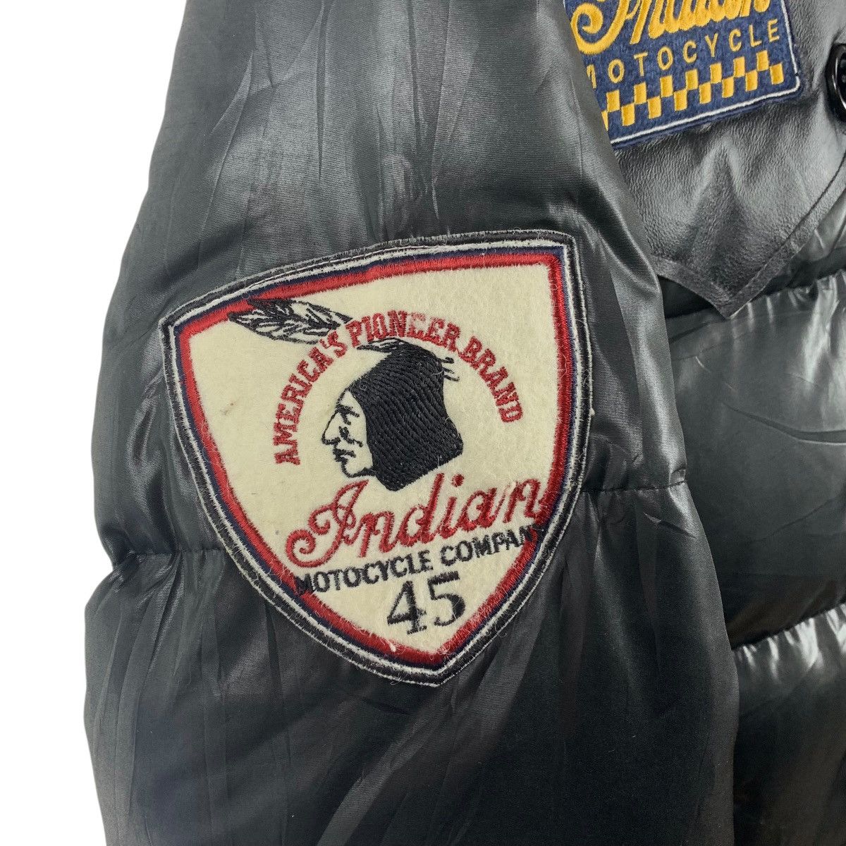 Indian Motorcycle × Japanese Brand INDIAN MOTORCYCLE Puffer hoodie jacket Size US L / EU 52-54 / 3 - 19 Thumbnail