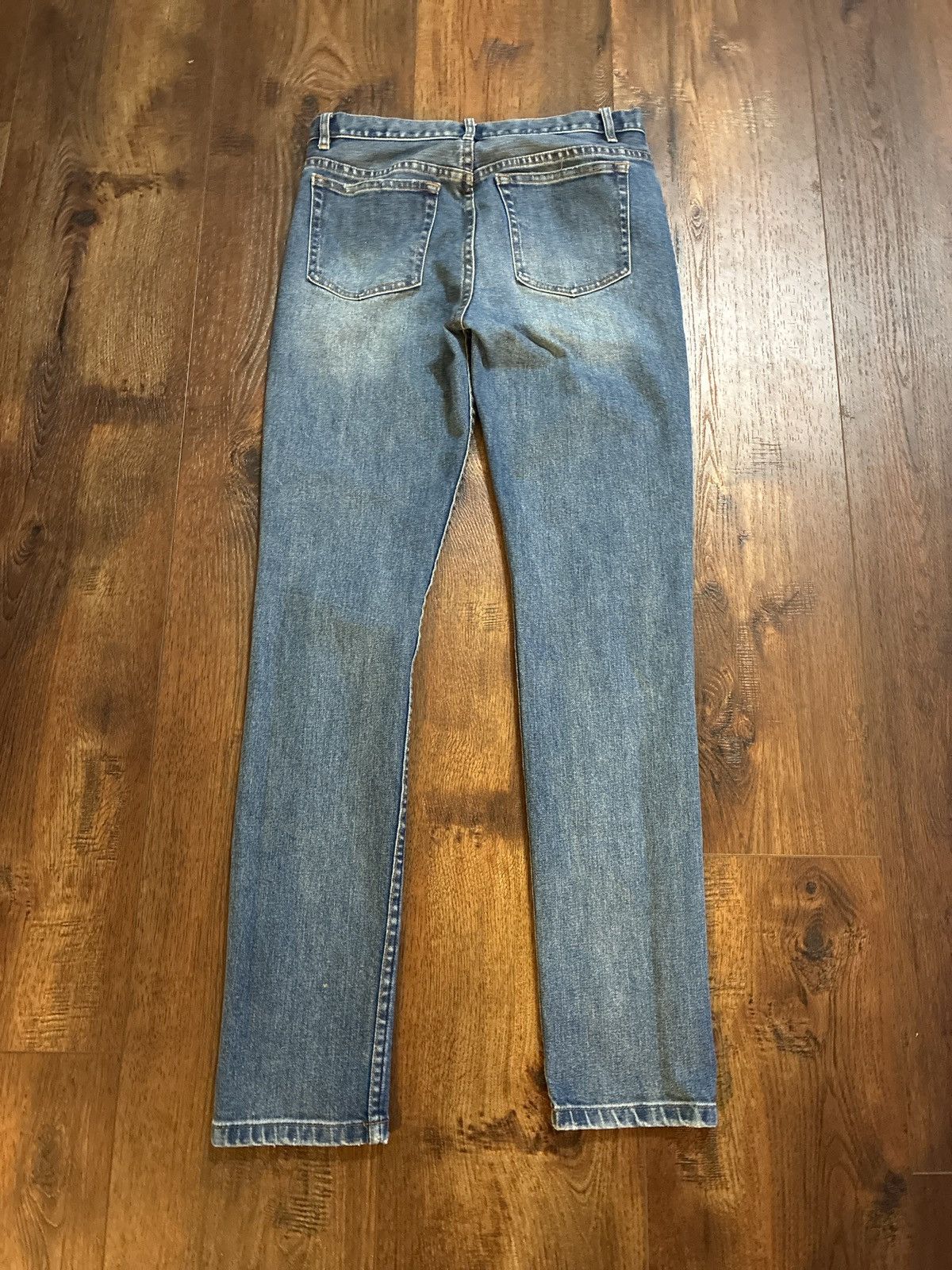 A.P.C. A.P.C Blue Wash Distressed Denim Jeans Size US 31 - 3 Thumbnail