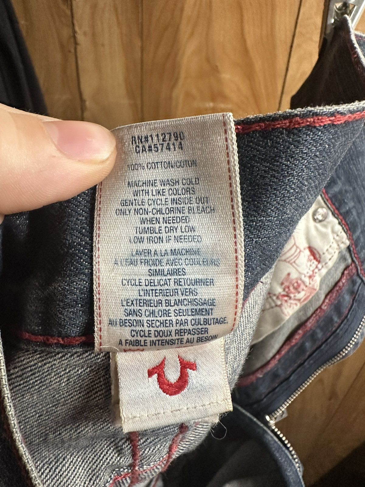 True Religion × Vintage True Religion Red Stitching Straight legged Jean Size US 40 / EU 56 - 9 Thumbnail