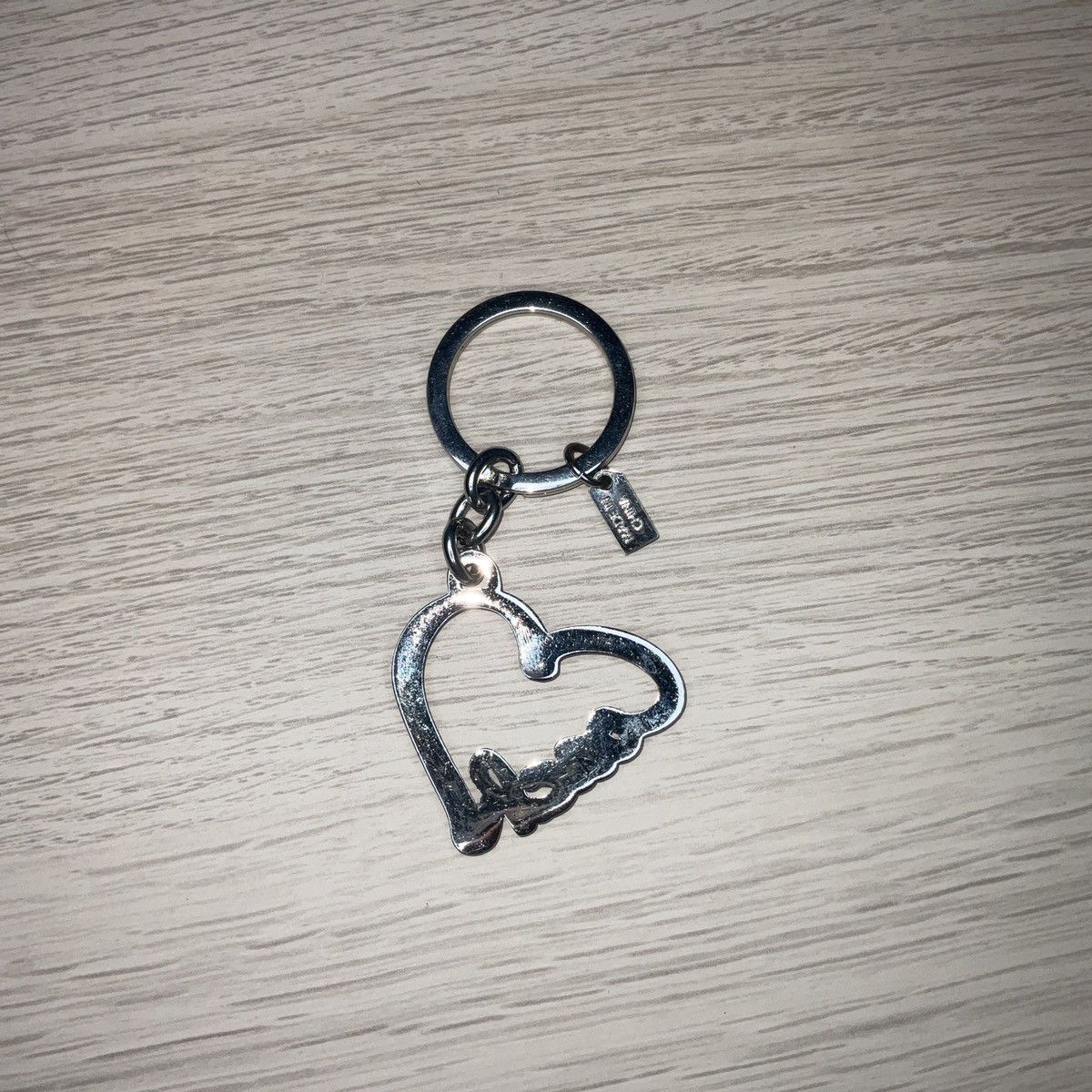 Coach × Vintage Vintage Coach Pave Heart Script Crystal Bag Charm Keychain Size ONE SIZE - 2 Thumbnail